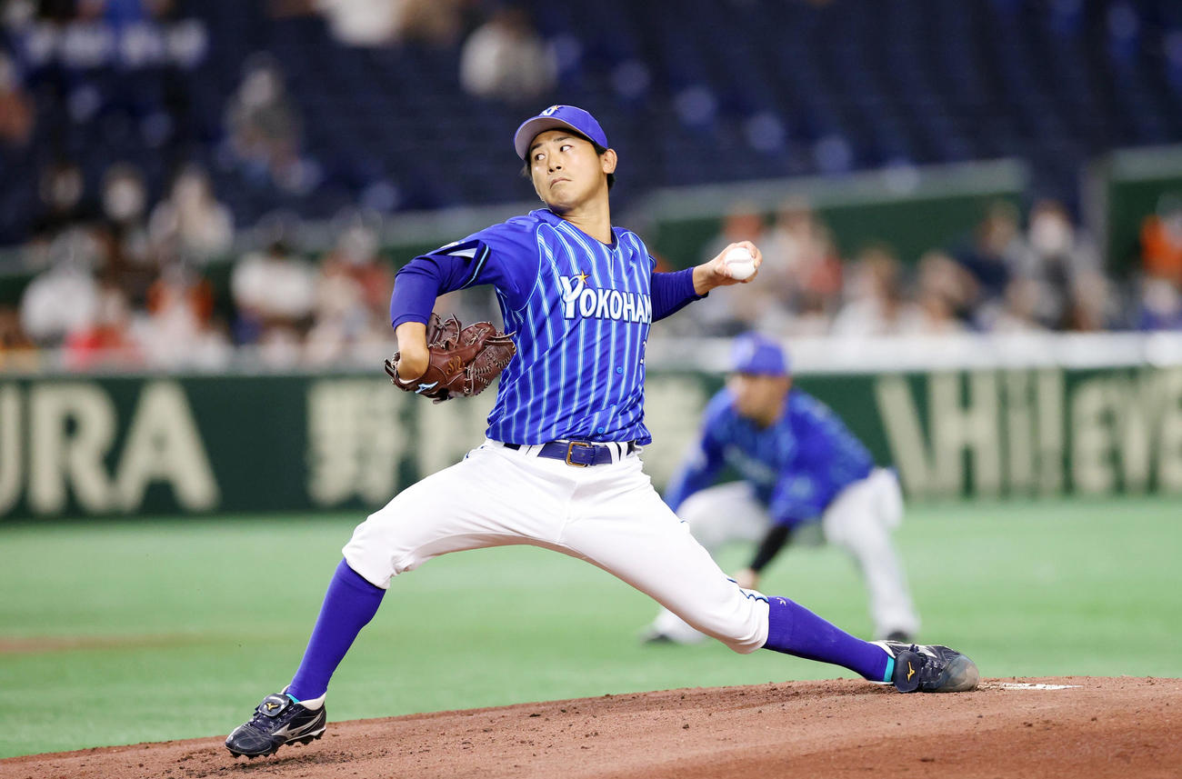 巨人対DeNA DeNA先発の今永（撮影・狩俣裕三）