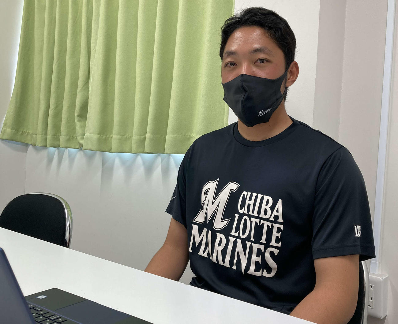 支配下登録を目指すロッテ佐藤奨真投手（球団提供）
