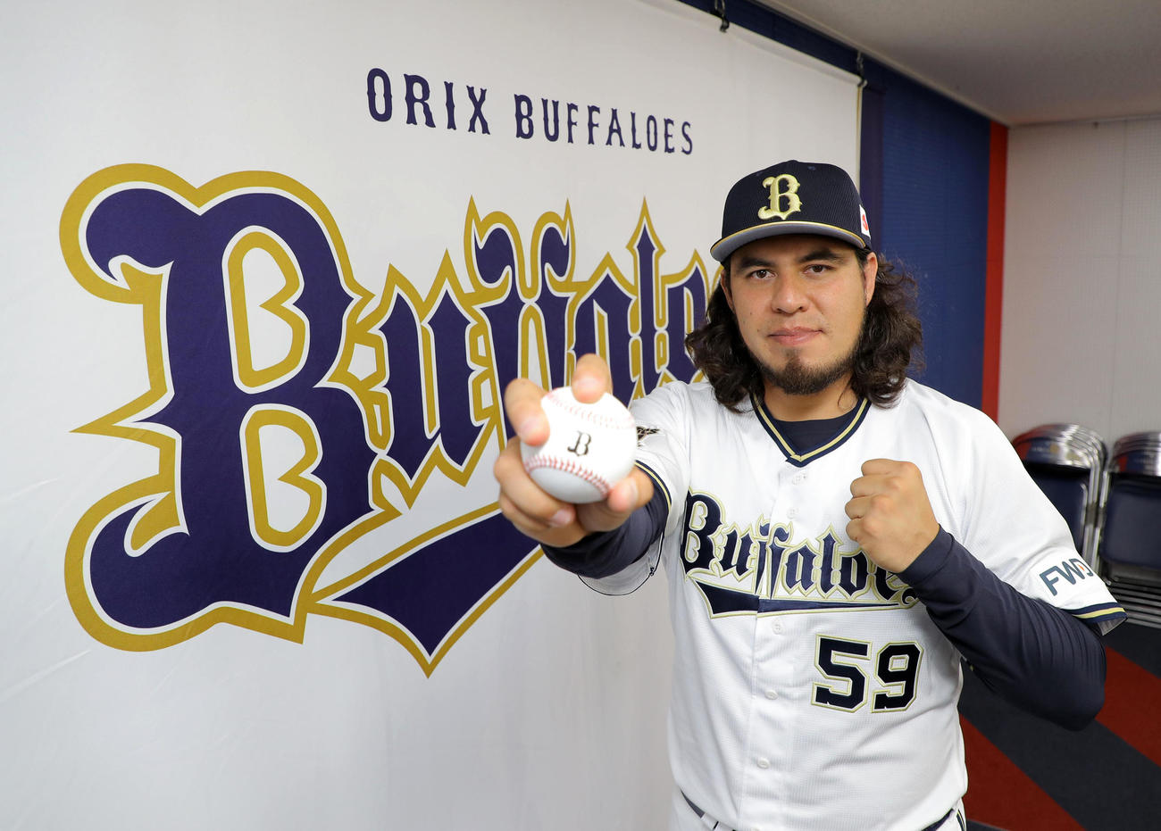 オリックスのセサル・バルガス（2021年8月22日撮影）