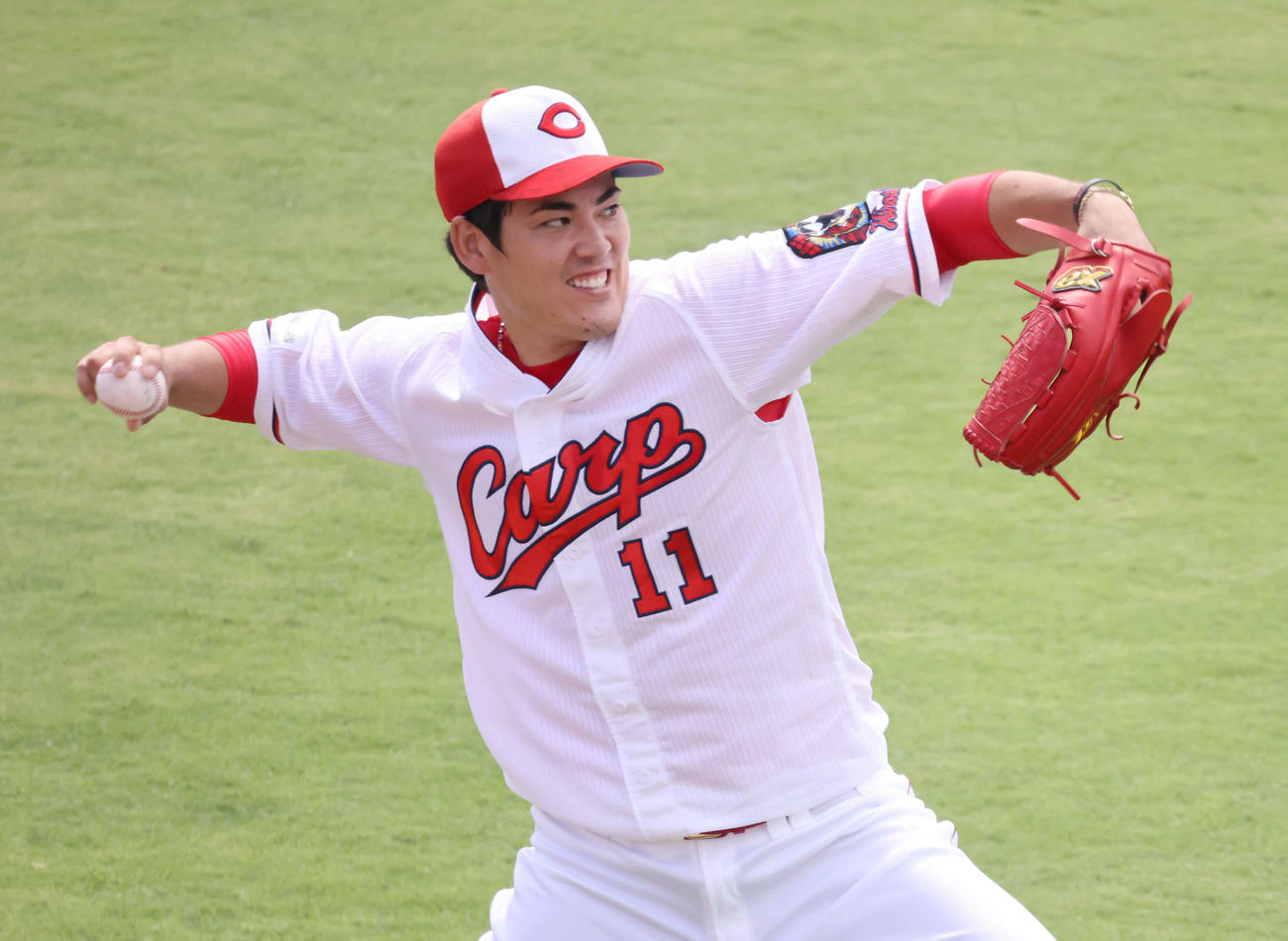広島九里亜蓮（2021年7月22日）