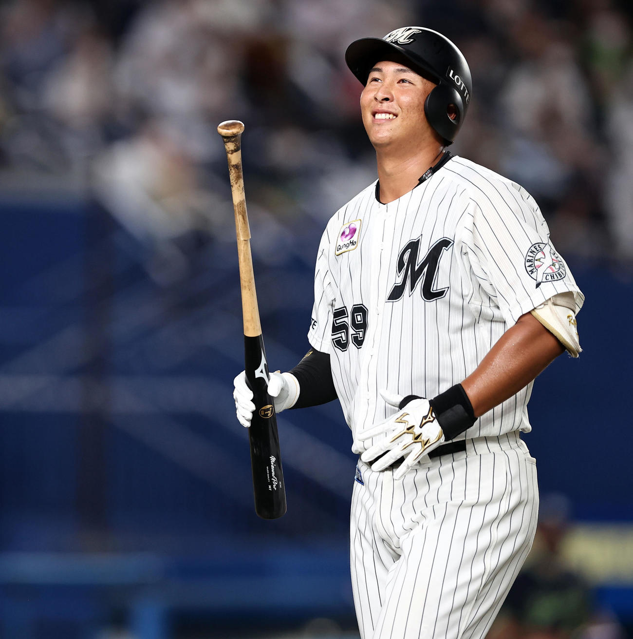 ロッテ西川僚祐（2021年8月8日撮影）