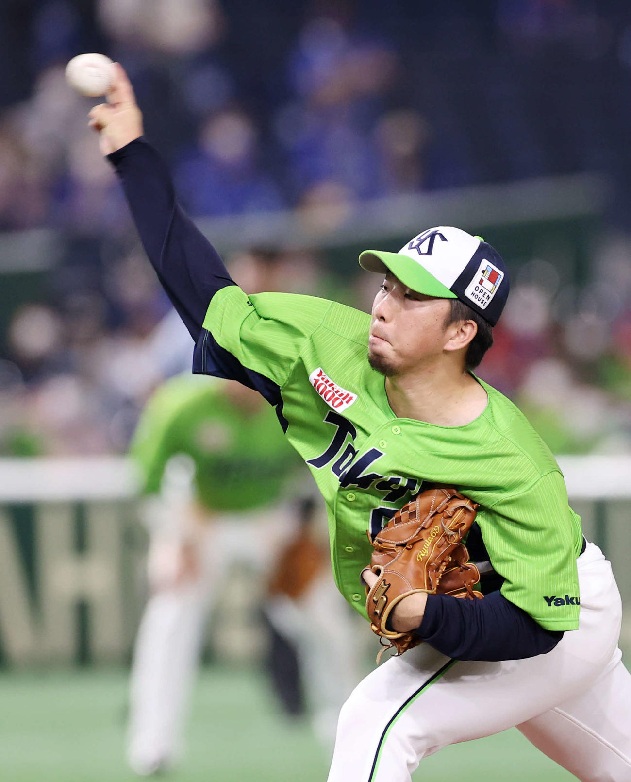 ヤクルト対DeNA　力投するヤクルト今野（撮影・鈴木正人）