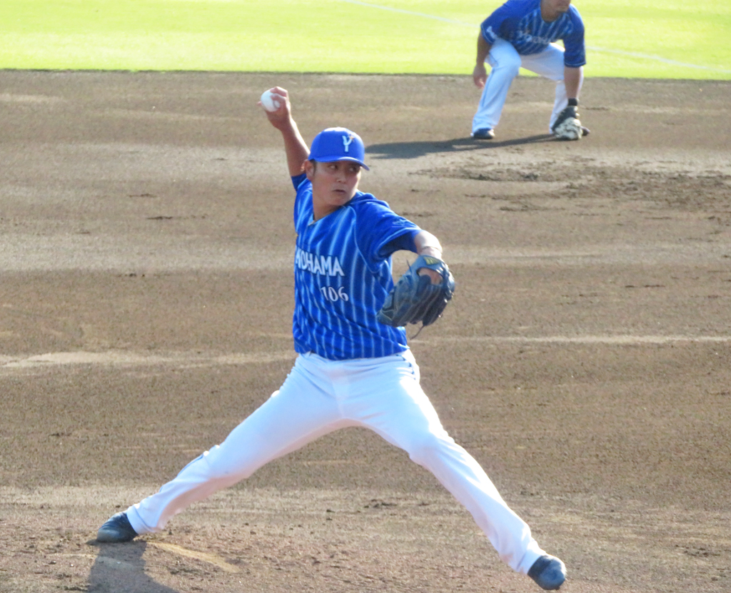 イースタン・リーグの巨人戦に先発したDeNA宮国（撮影・久保賢吾）