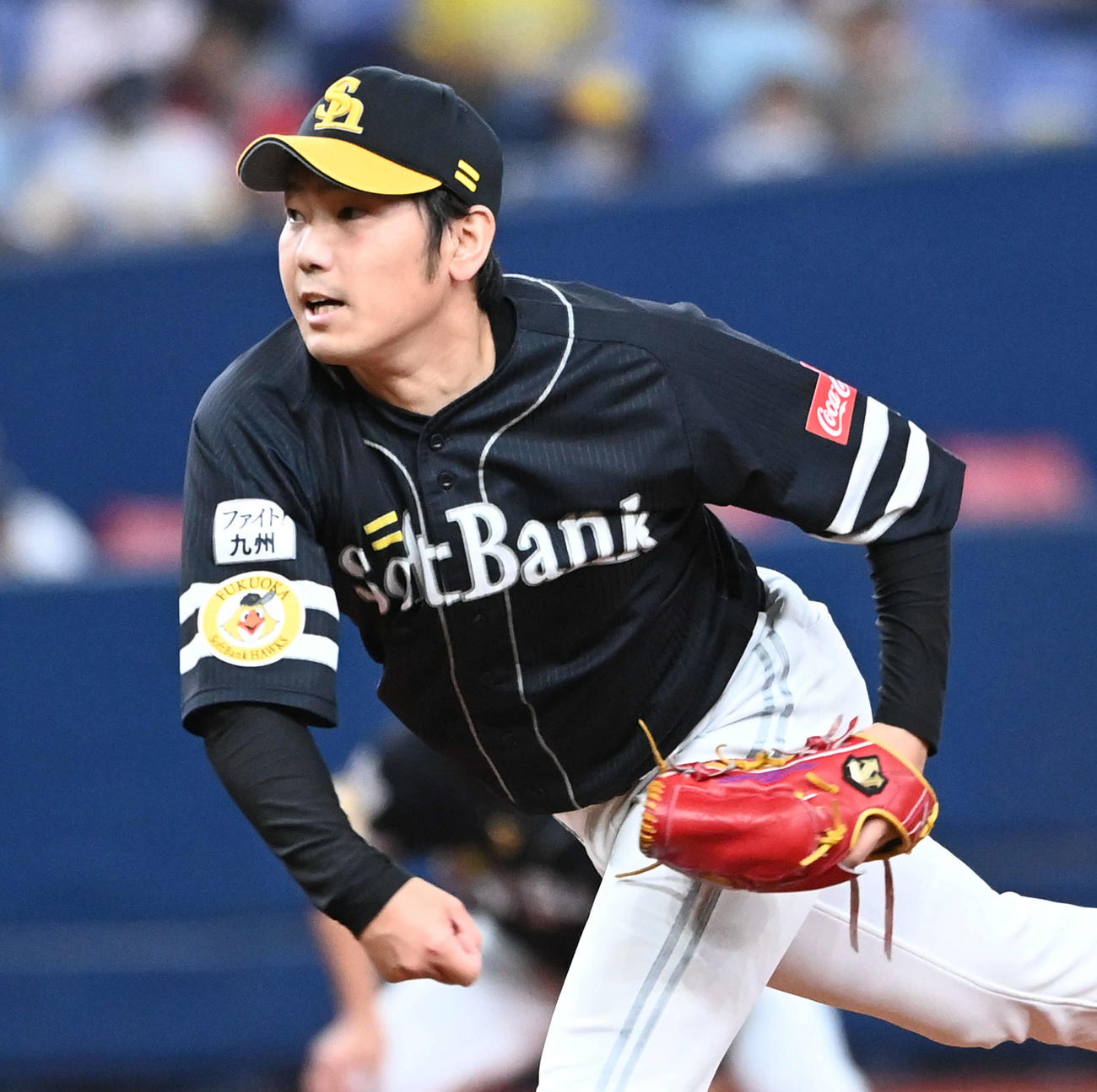 オリックス対ソフトバンク　ソフトバンク先発の石川（撮影・前岡正明）