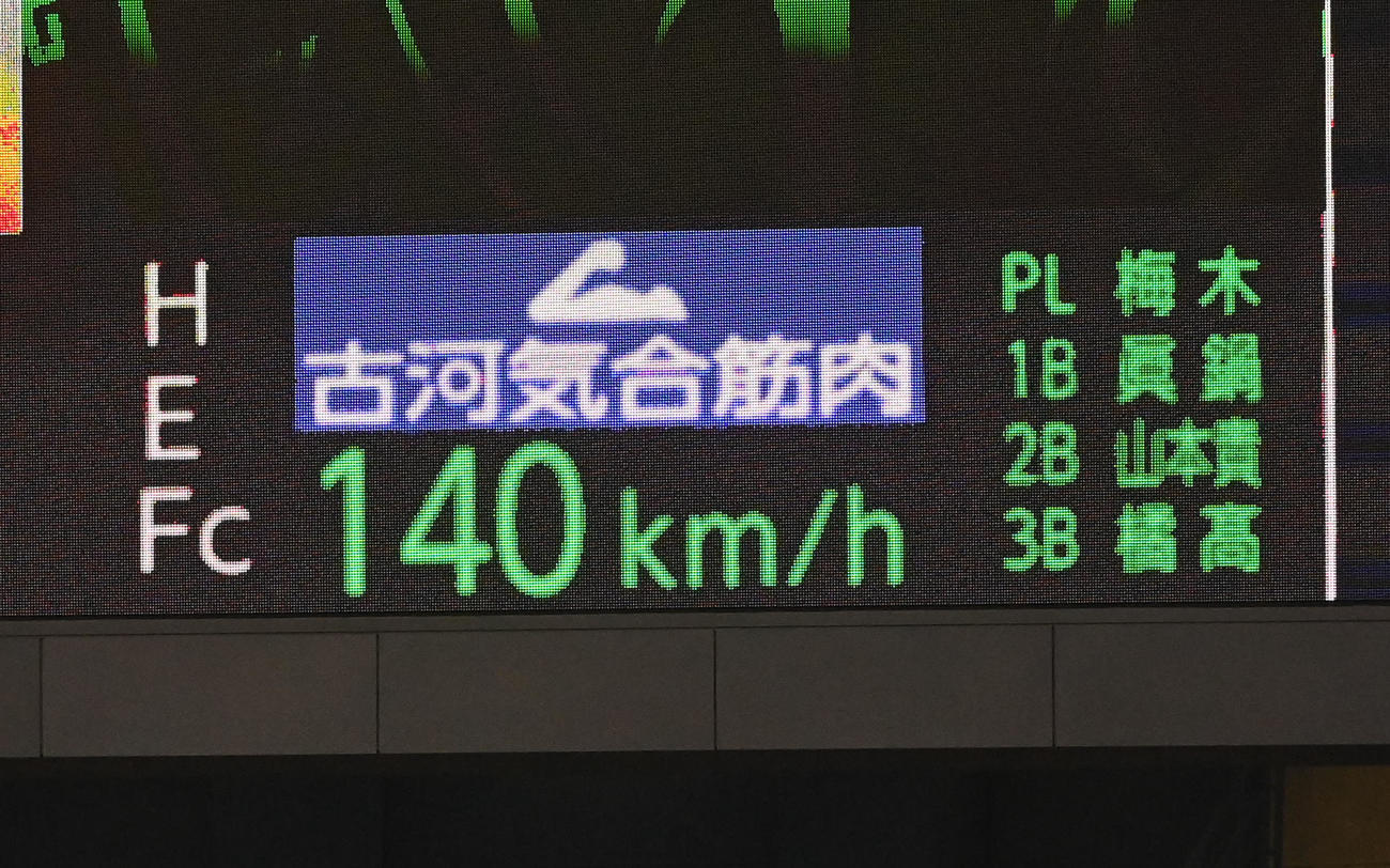 オリックス対ソフトバンク　始球式を務めたティモンディ高岸宏行は140キロをマーク（撮影・前岡正明）