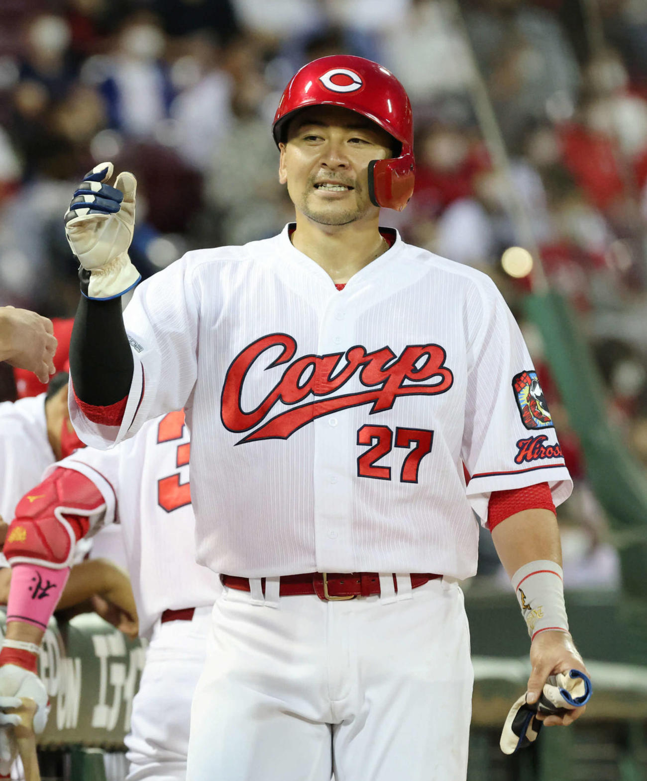 会沢翼（2021年6月15日撮影）