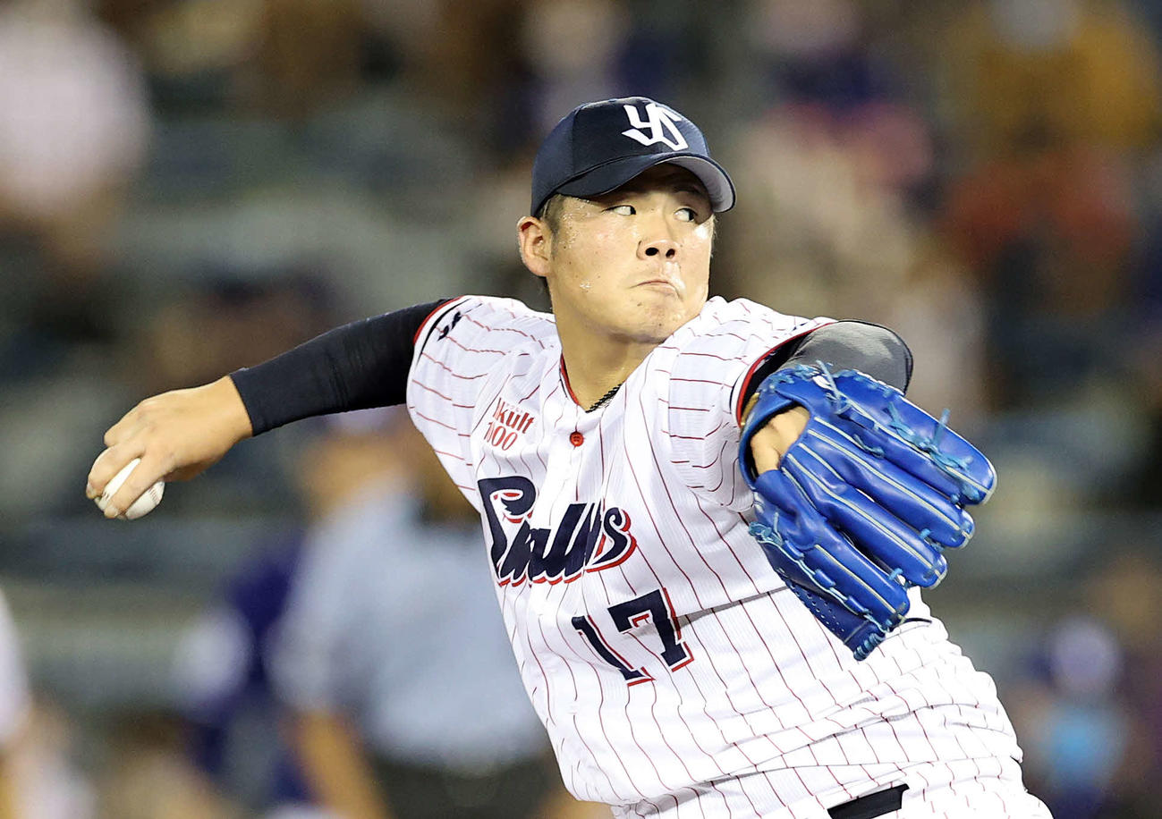 ヤクルト清水昇（2021年8月24日撮影）