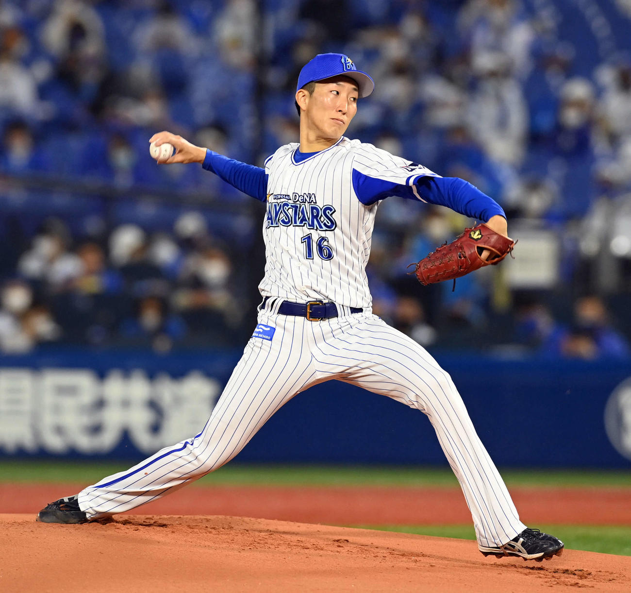 DeNA対広島　DeNA先発の大貫（撮影・たえ見朱実）