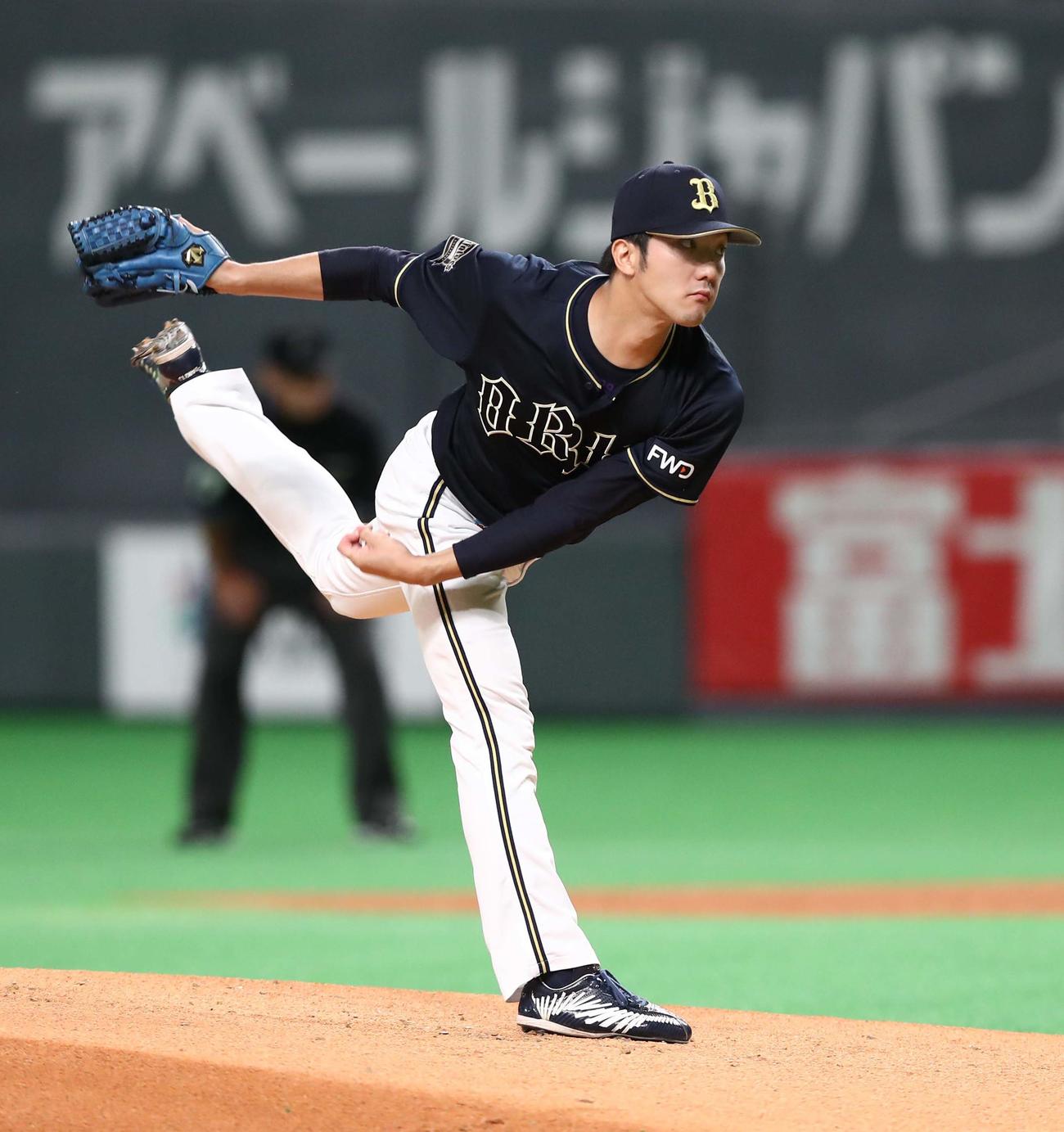 日本ハム対オリックス　オリックス先発の田嶋（撮影・黒川智章）