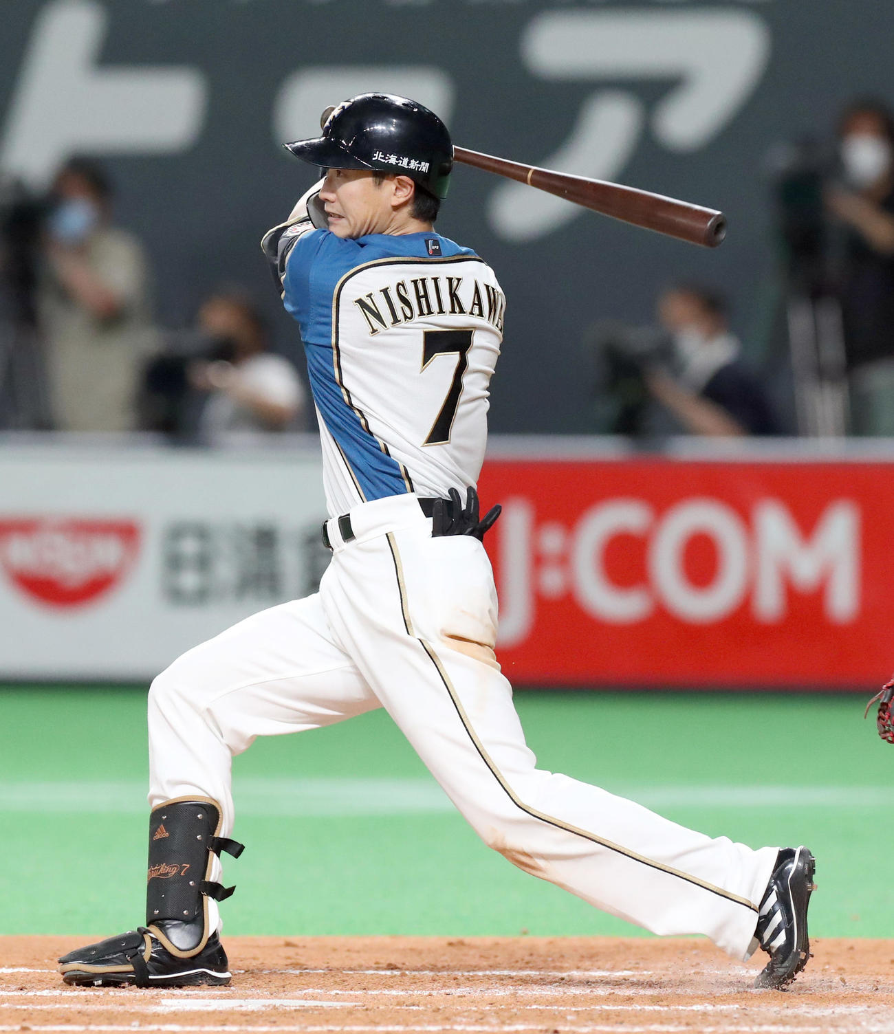 日本ハム西川遥輝（2021年8月31日撮影）