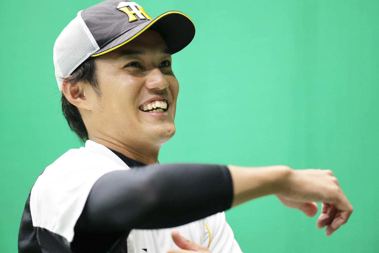 阪神対中日　練習を行う藤浪（撮影・清水貴仁）