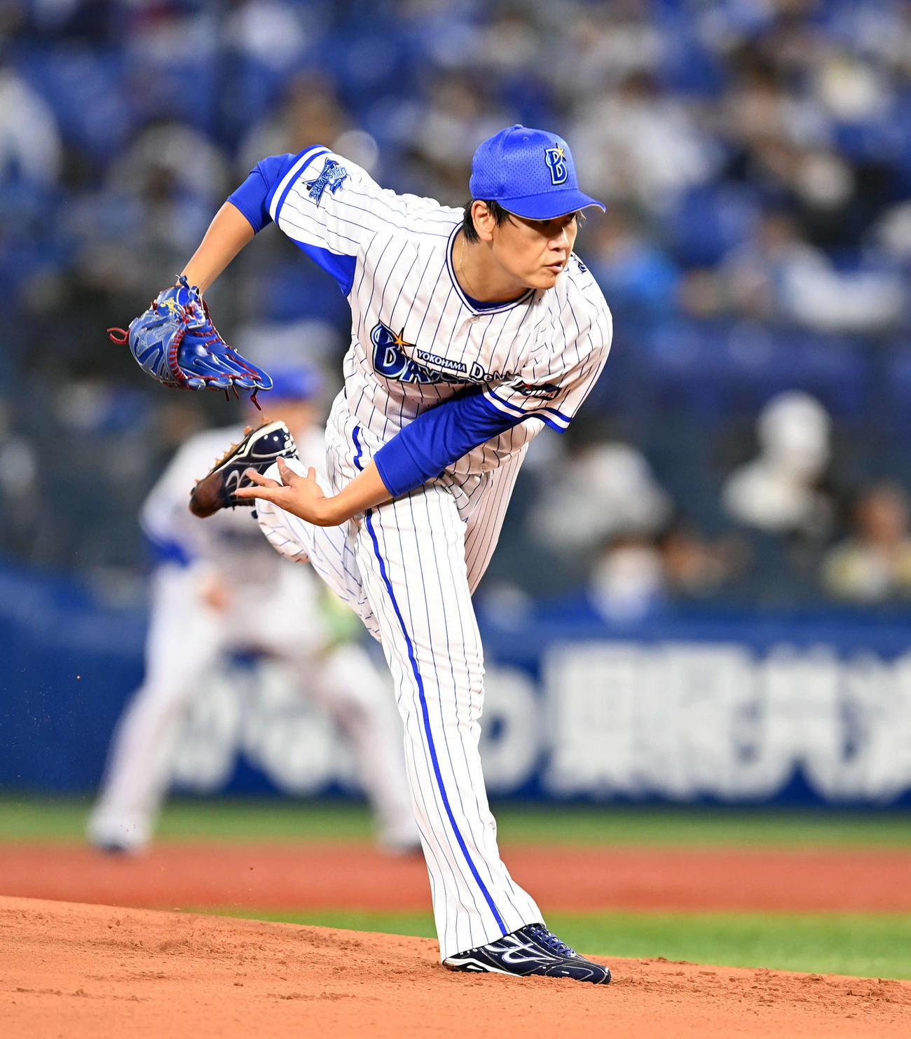 DeNA対広島　DeNA先発の坂本（撮影・たえ見朱実）
