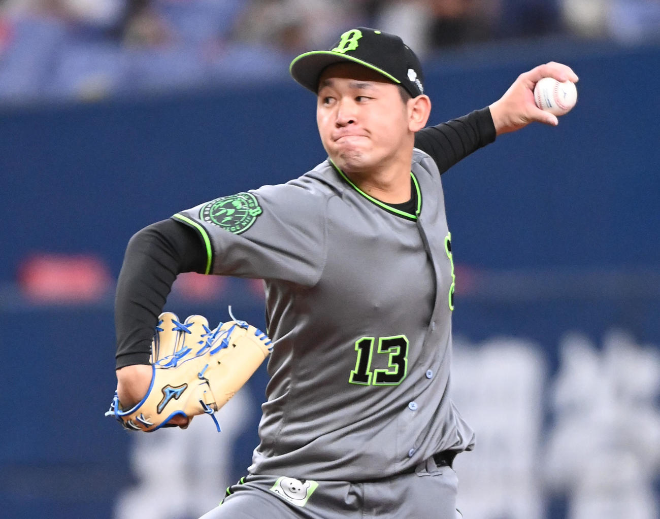 オリックス宮城大弥（2021年8月28日撮影）