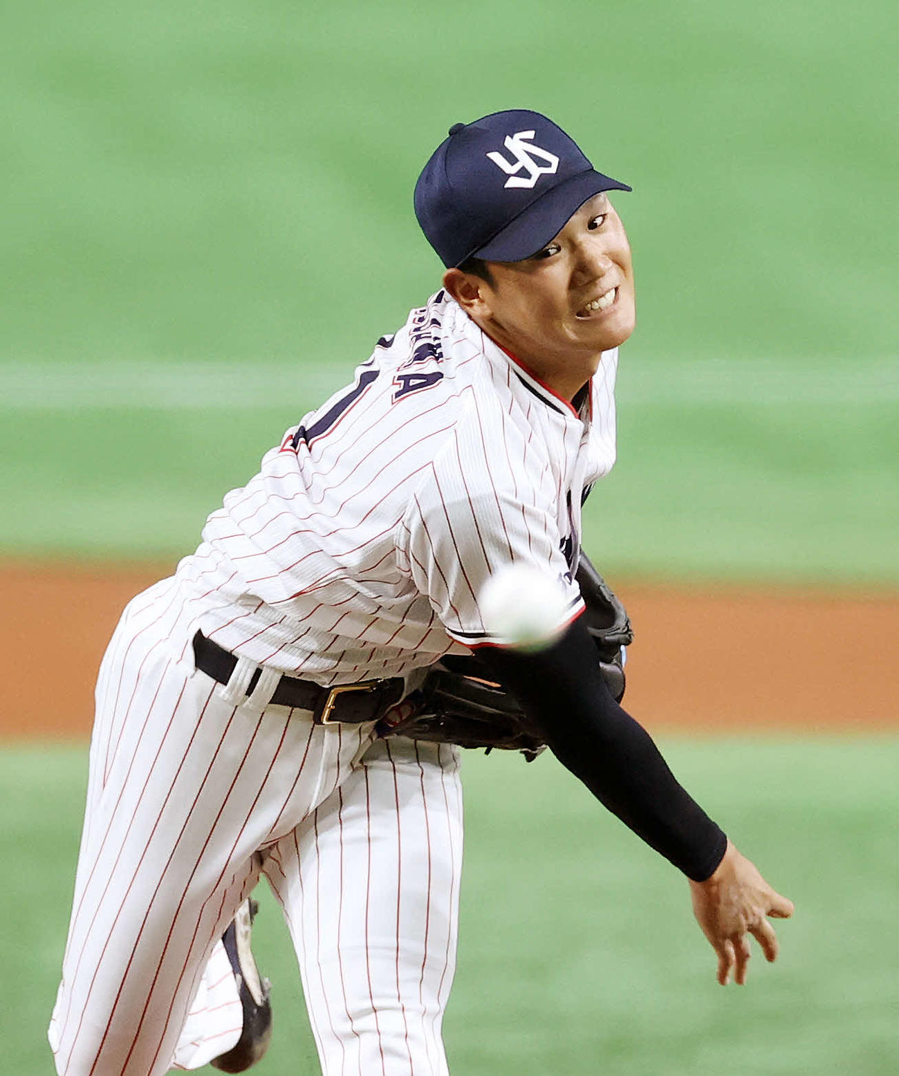ヤクルト奥川恭伸（2021年8月27日撮影）