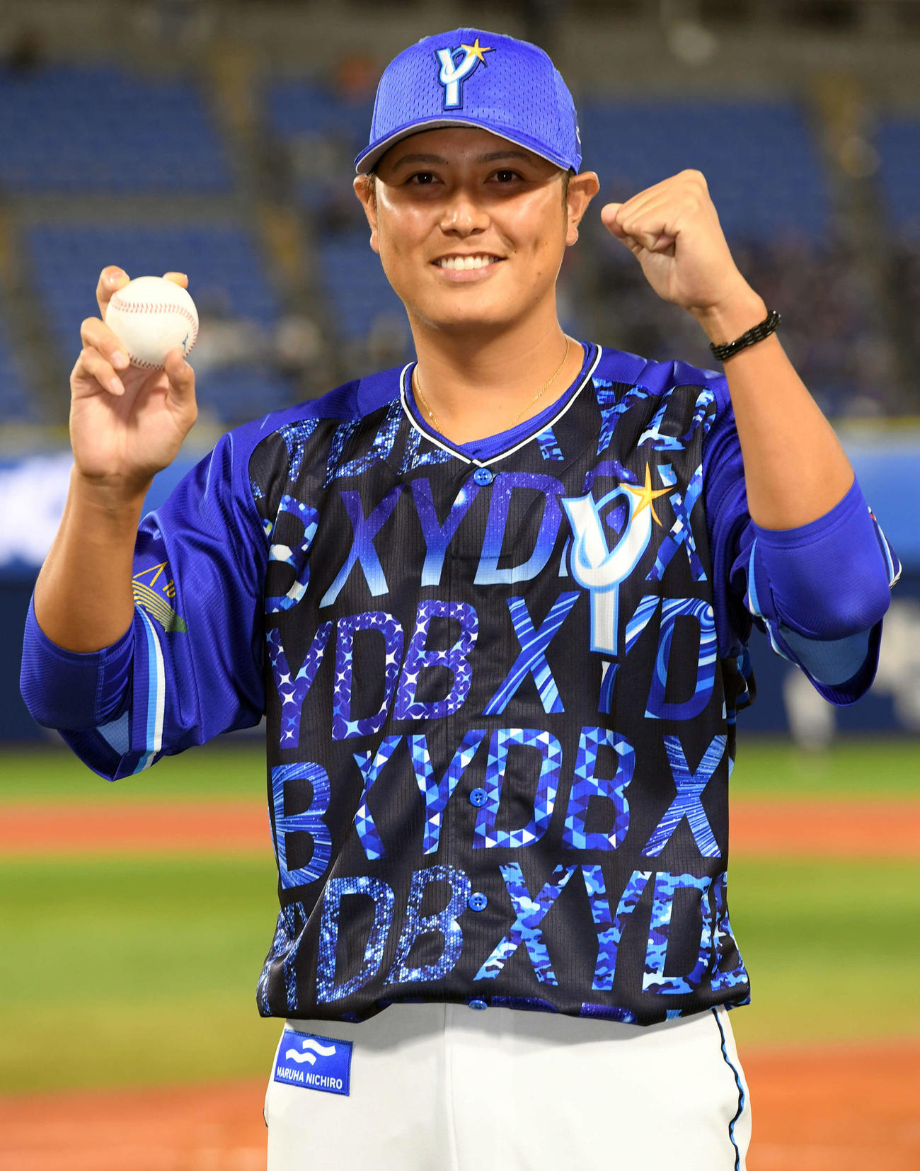 DeNA対巨人　移籍後、初勝利を飾ったDeNA宮国（撮影・たえ見朱実）