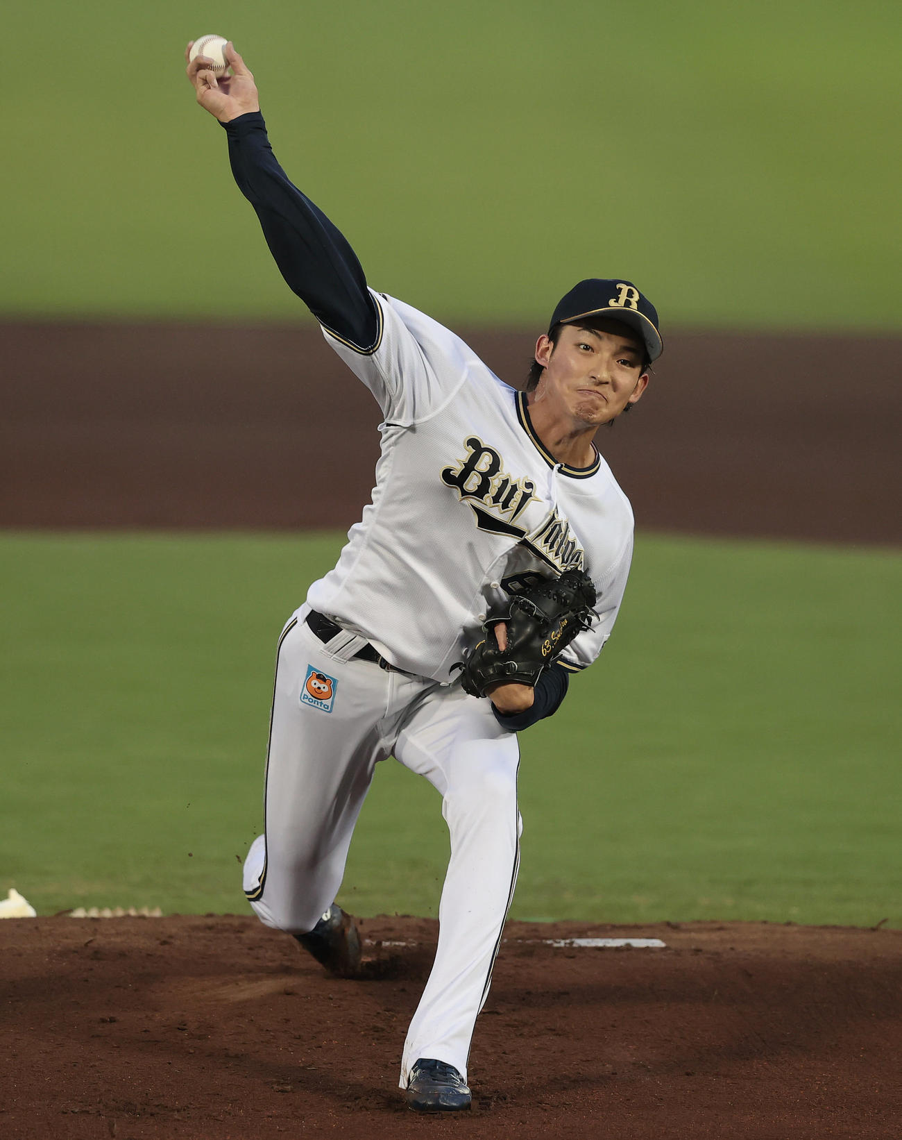 オリックス先発の山崎颯一郎（撮影・前田充）