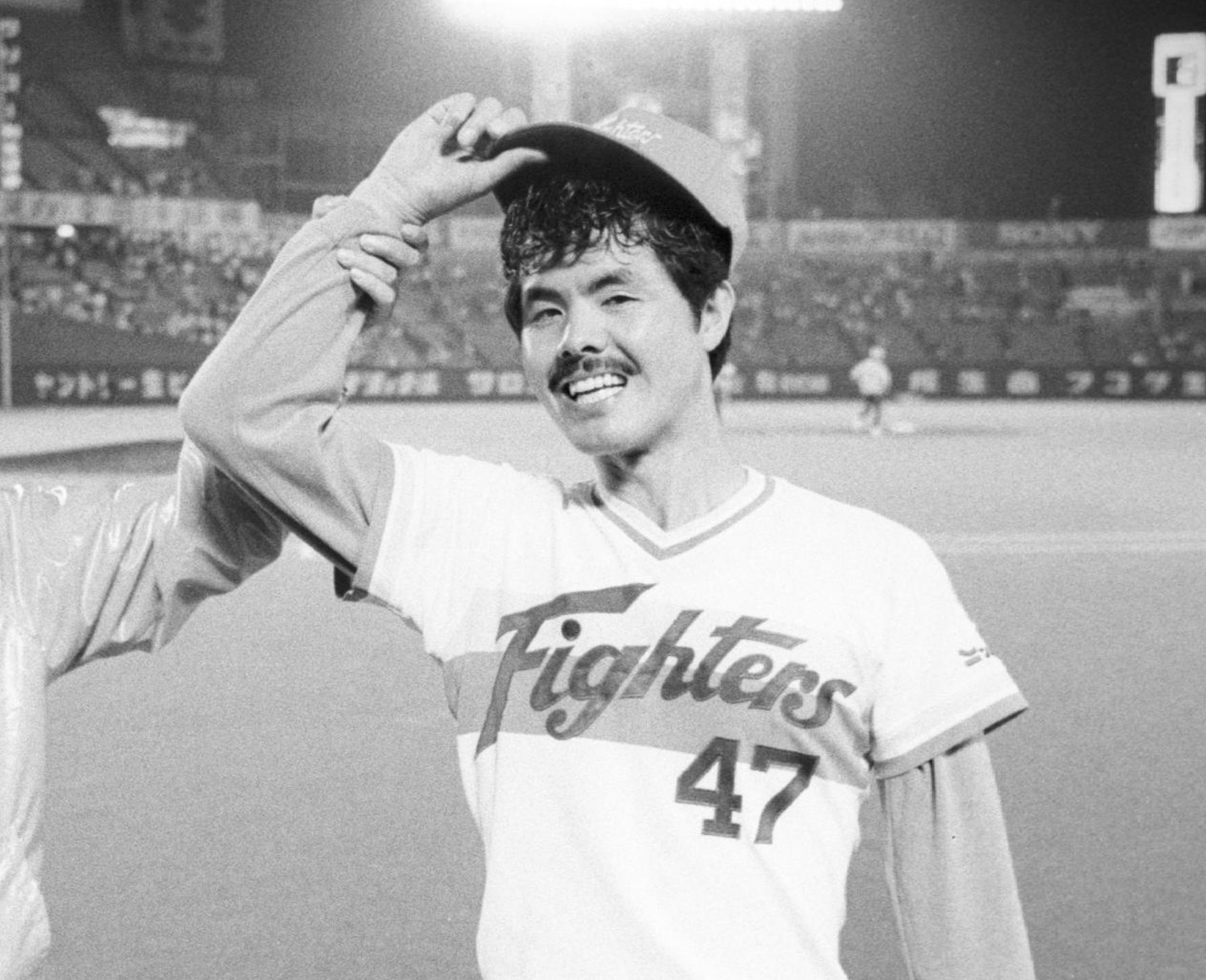 日本ハム77年～87年の「47」坂巻明（84年6月6日撮影）