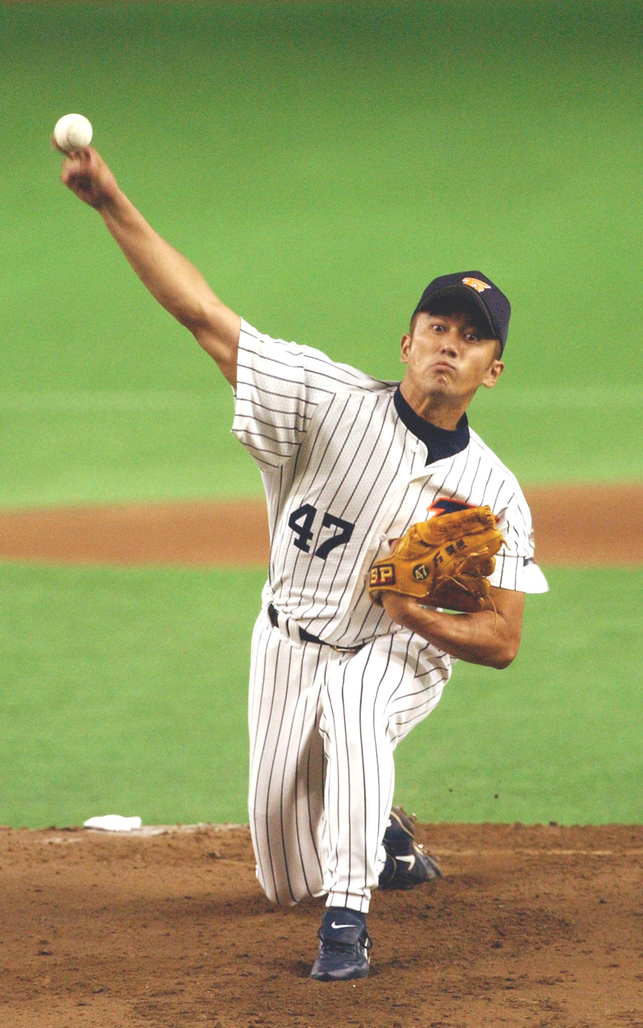 日本ハム96年～04年の「47」関根裕之（02年7月10日撮影）