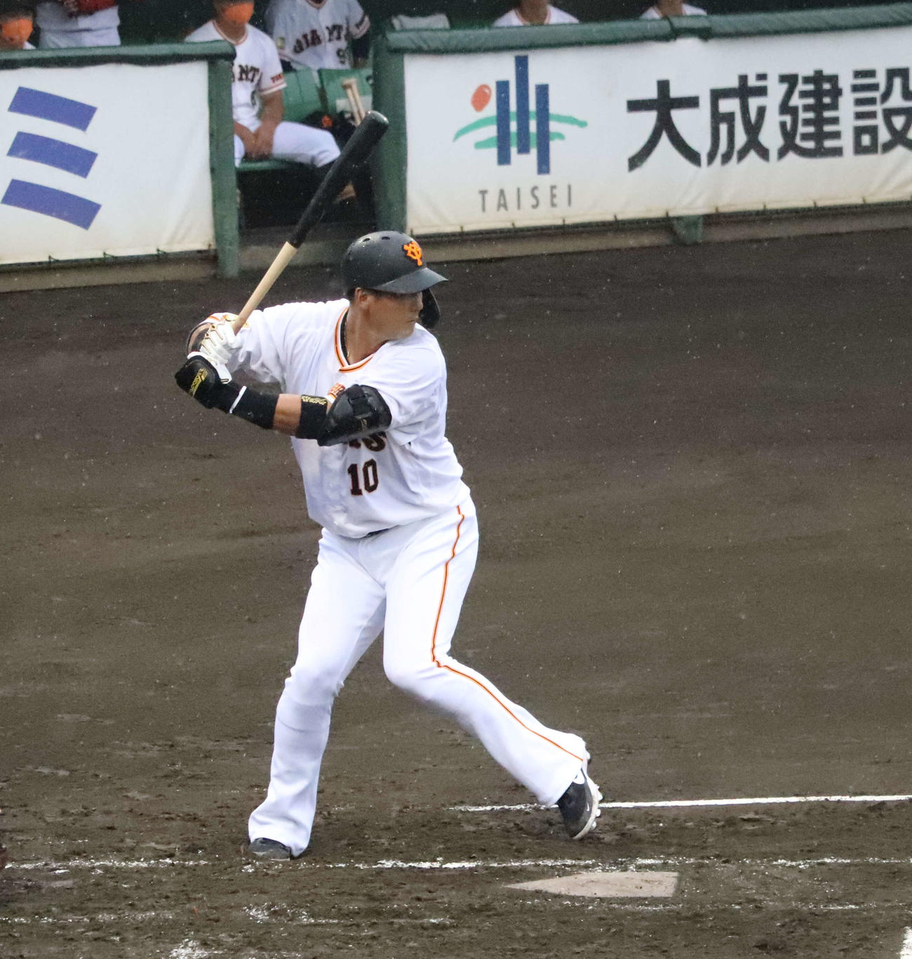 イースタン・リーグ楽天戦に「4番DH」で先発した巨人中田（撮影・小早川宗一郎）