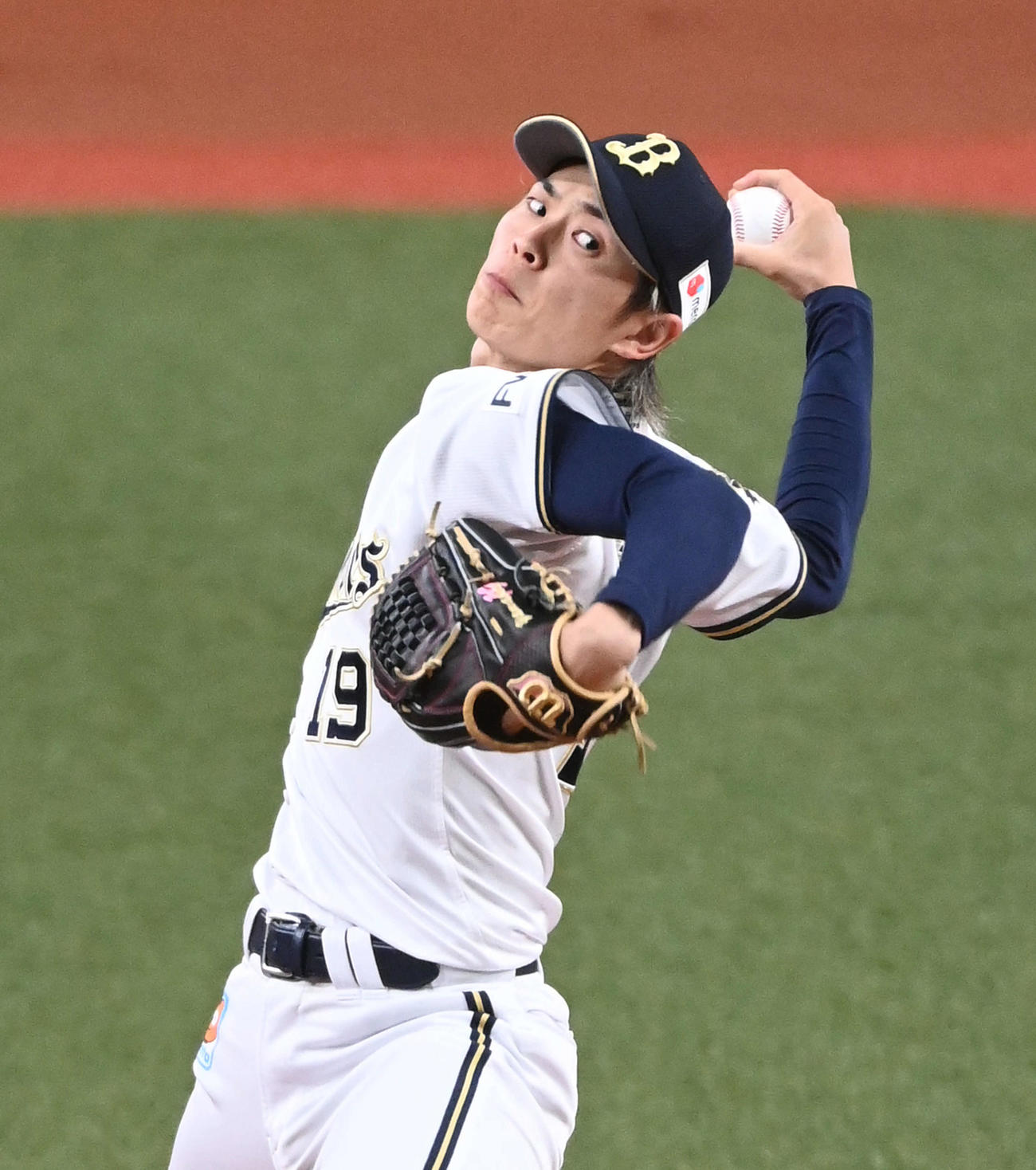 オリックス山岡泰輔（2021年6月8日撮影）