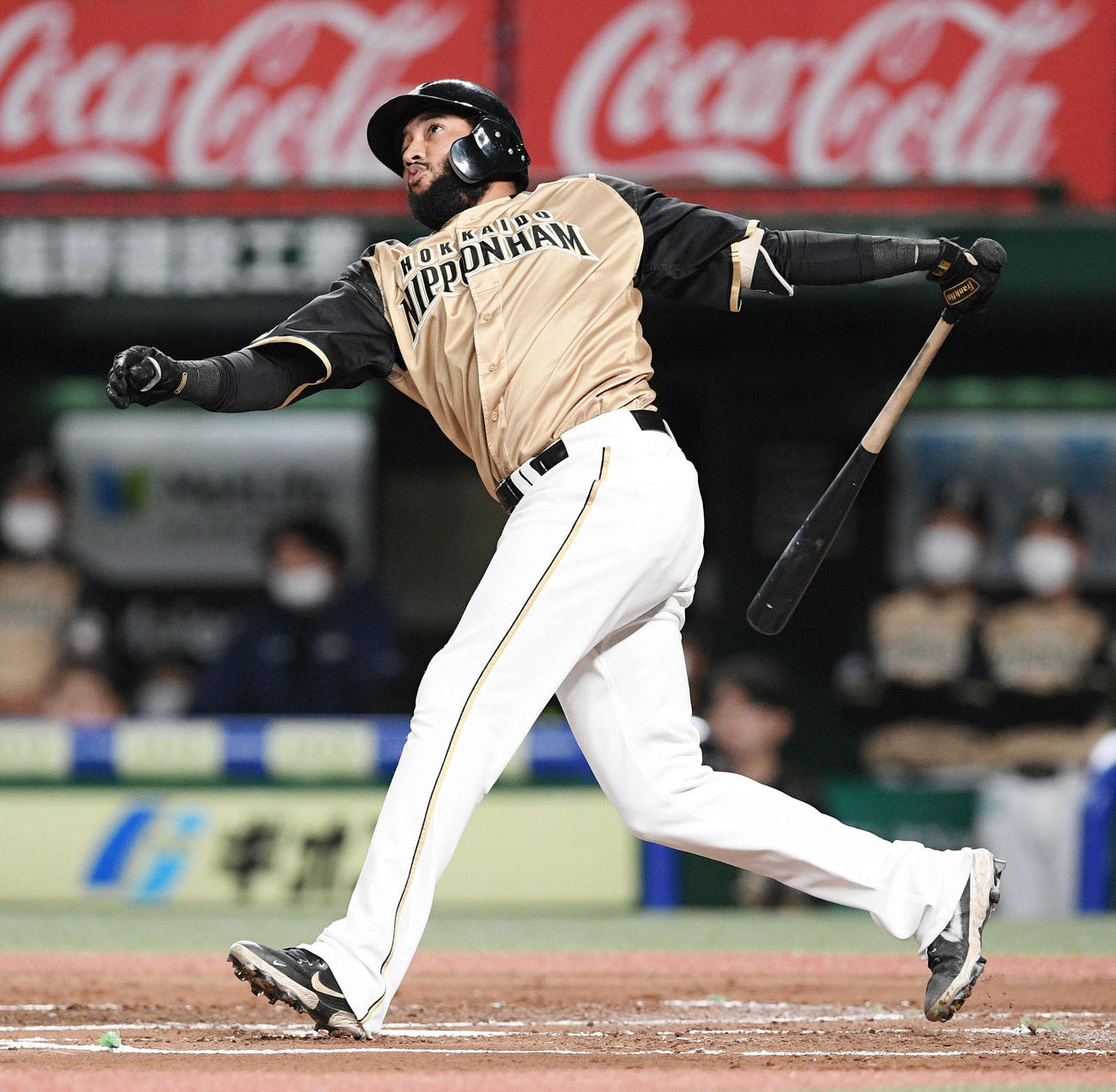 西武対日本ハム　2回表日本ハム2死、R・ロドリゲスは先制の左越えソロ本塁打を放つ（撮影・滝沢徹郎）