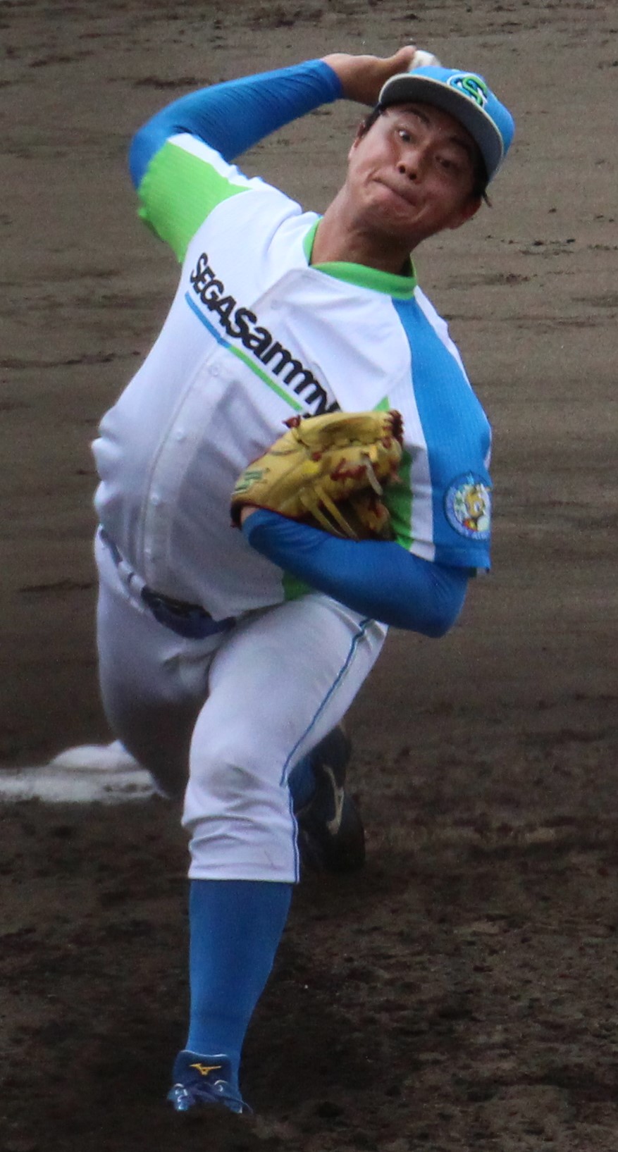 伏木海陸運送対セガサミー　2番手で3回2安打無失点だったセガサミー・横山（撮影・古川真弥）