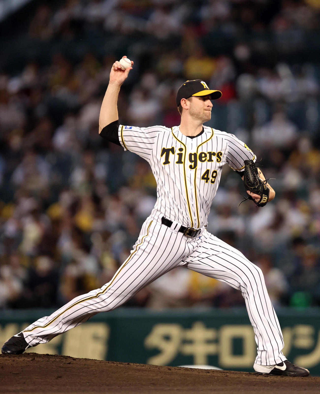 阪神対巨人　阪神先発ガンケル（撮影・狩俣裕三）