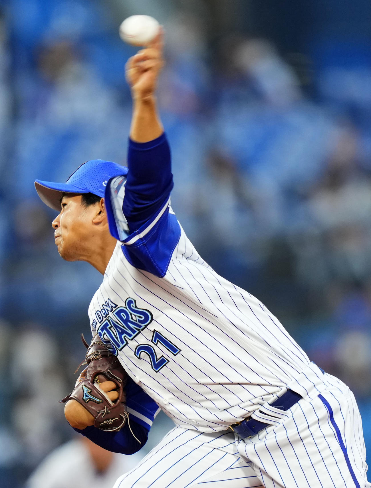 DeNA対中日　力投するDeNA先発の今永（撮影・横山健太）