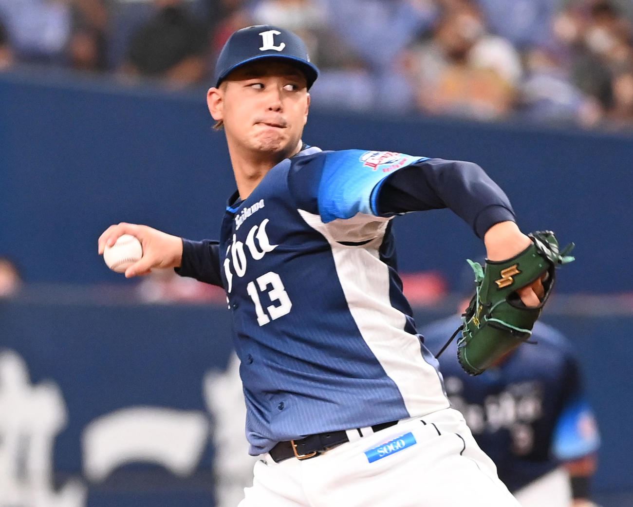 オリックス対西武　西武先発の高橋（撮影・前岡正明）