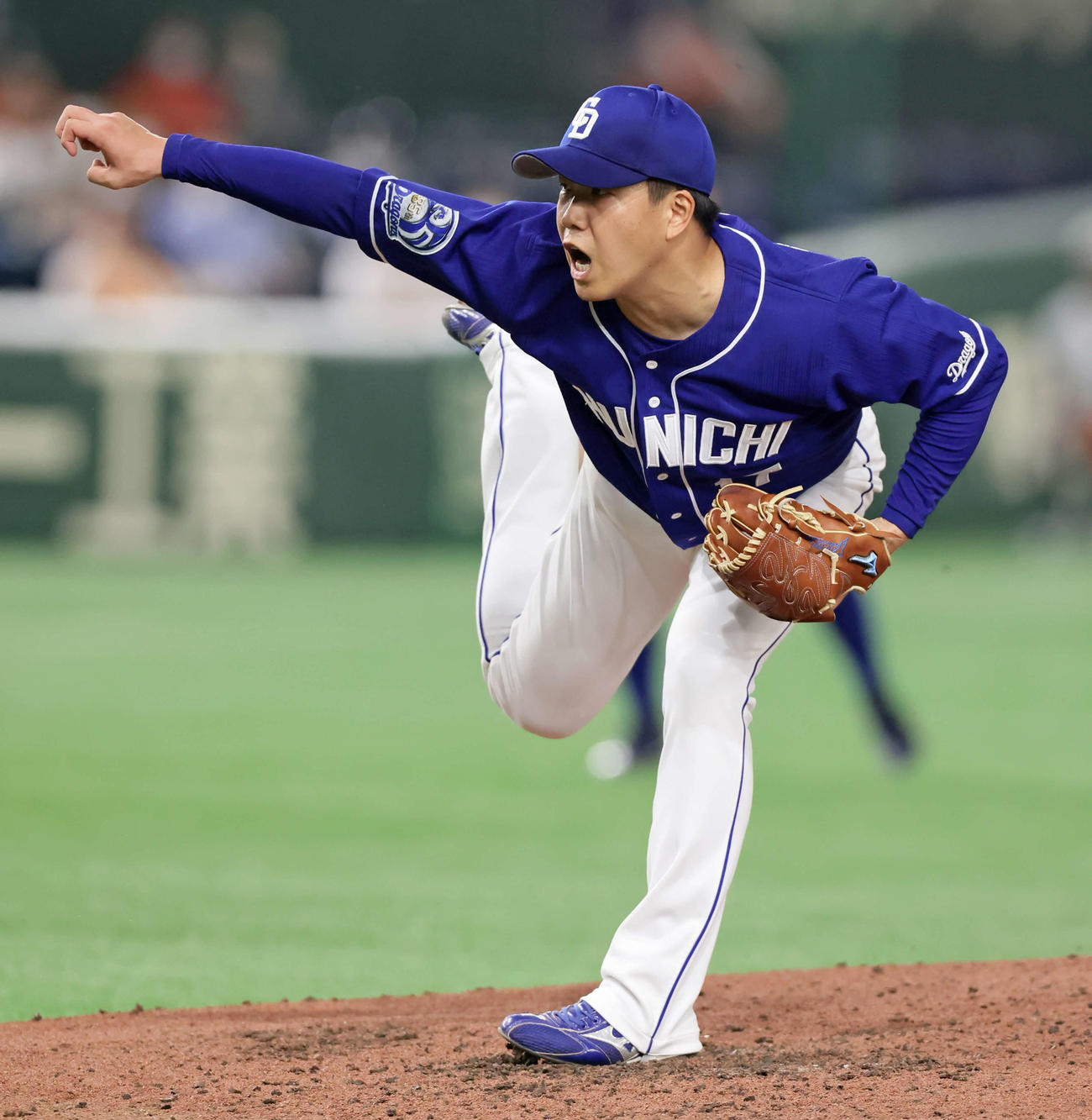 中日柳裕也（2021年9月11日撮影）