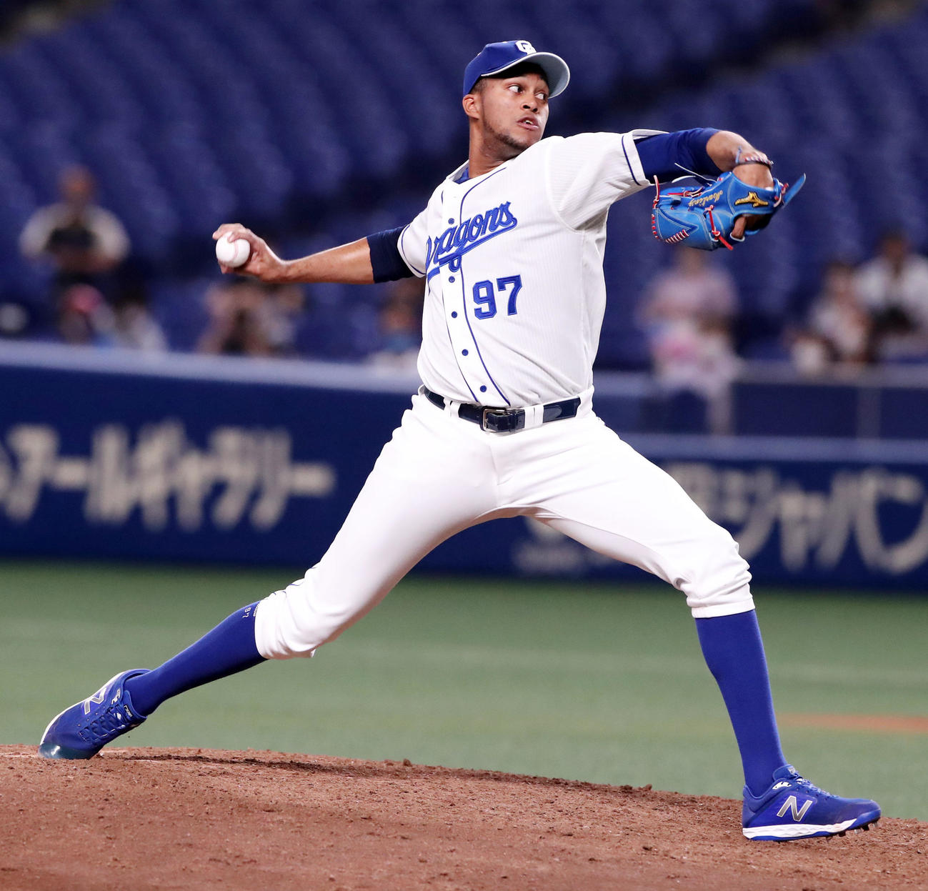 中日対阪神　9回表に登板したRマルティネス（撮影・加藤哉）