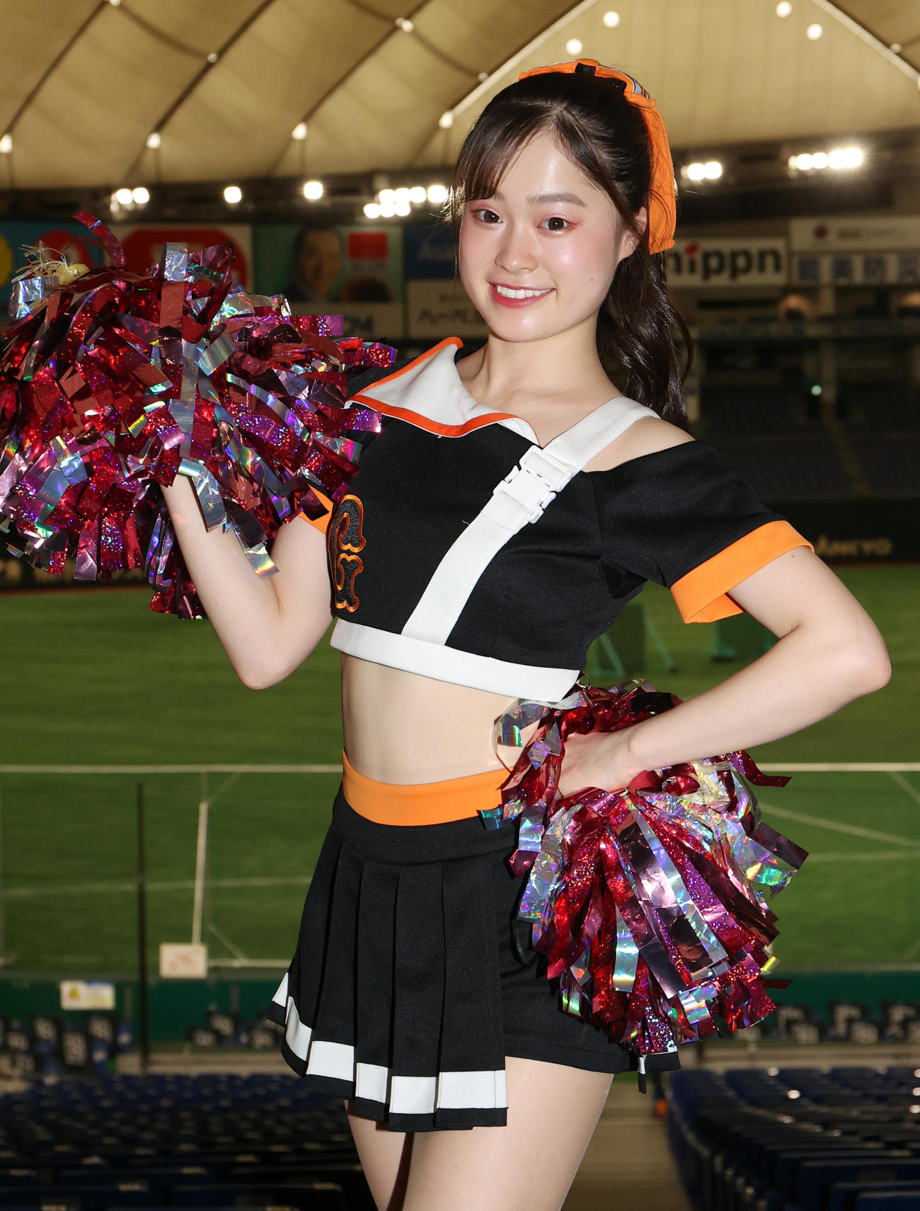 笑顔が素敵なVENUS（ヴィーナス）の市川珠葵さん（撮影・狩俣裕三）