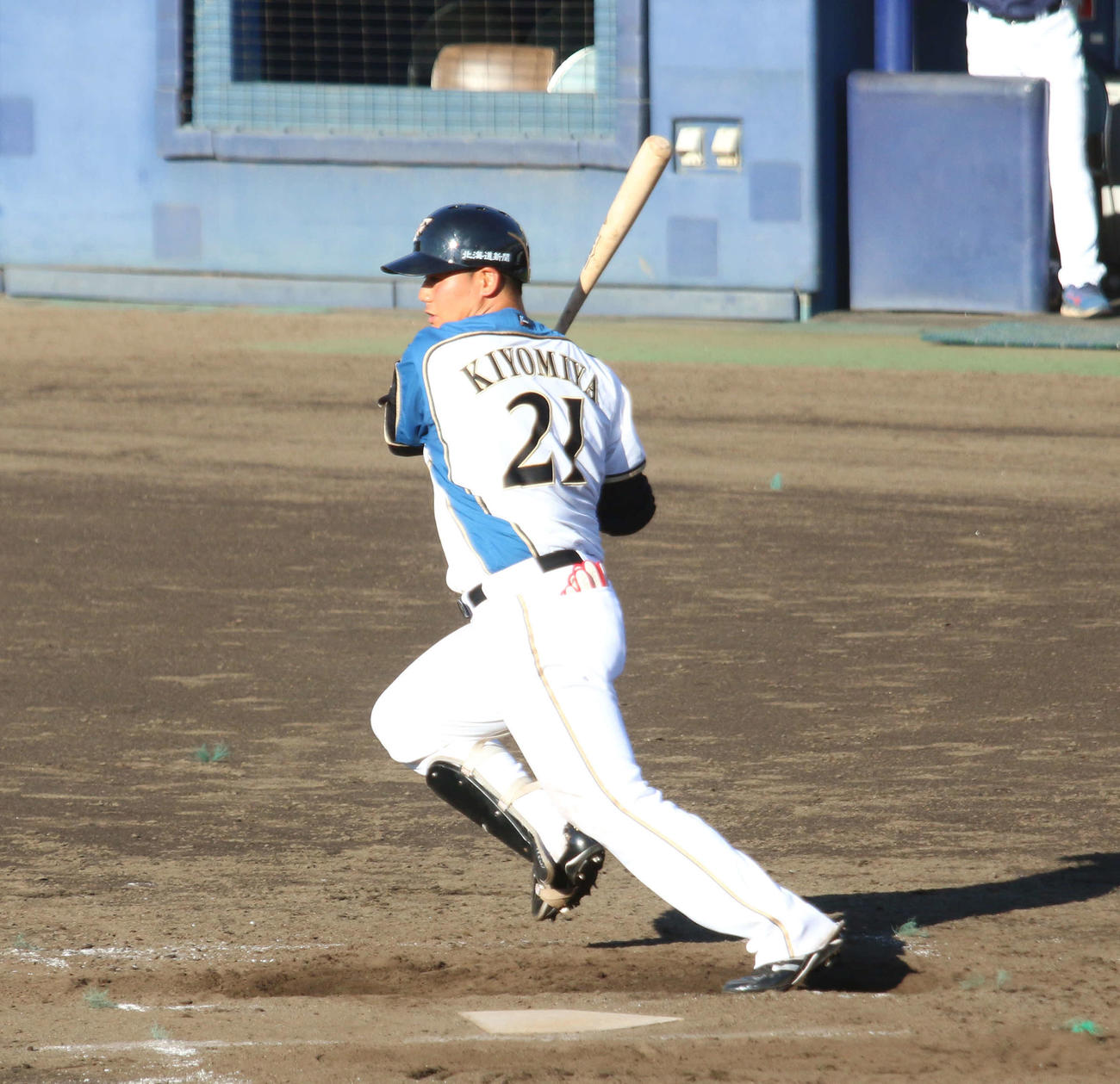 日本ハム対ヤクルト　9回裏日本ハム2死、投ゴロに倒れる清宮（撮影・木下大輔）