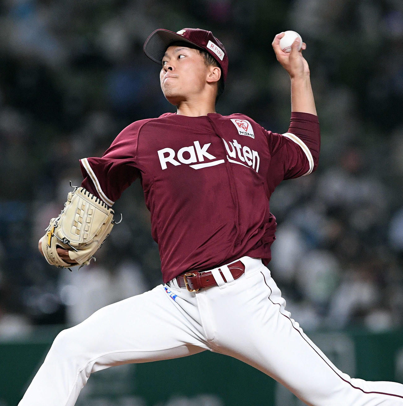 西武対楽天　楽天先発の早川（撮影・滝沢徹郎）