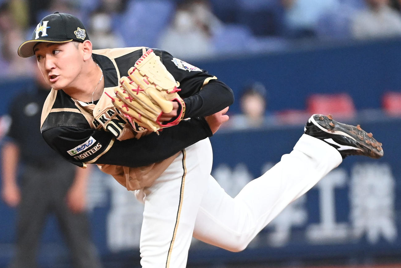 オリックス対日本ハム　力投する日本ハム先発の立野（撮影・前岡正明）