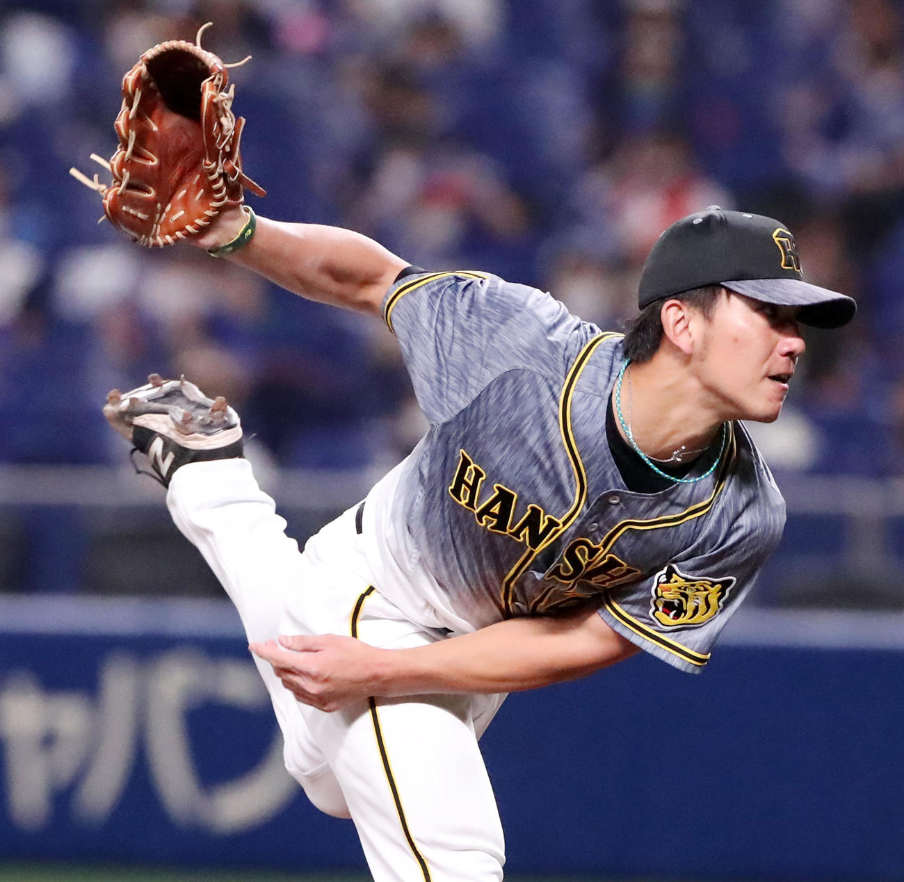 中日対阪神　7回を1失点に抑える先発の伊藤将（撮影・加藤哉）