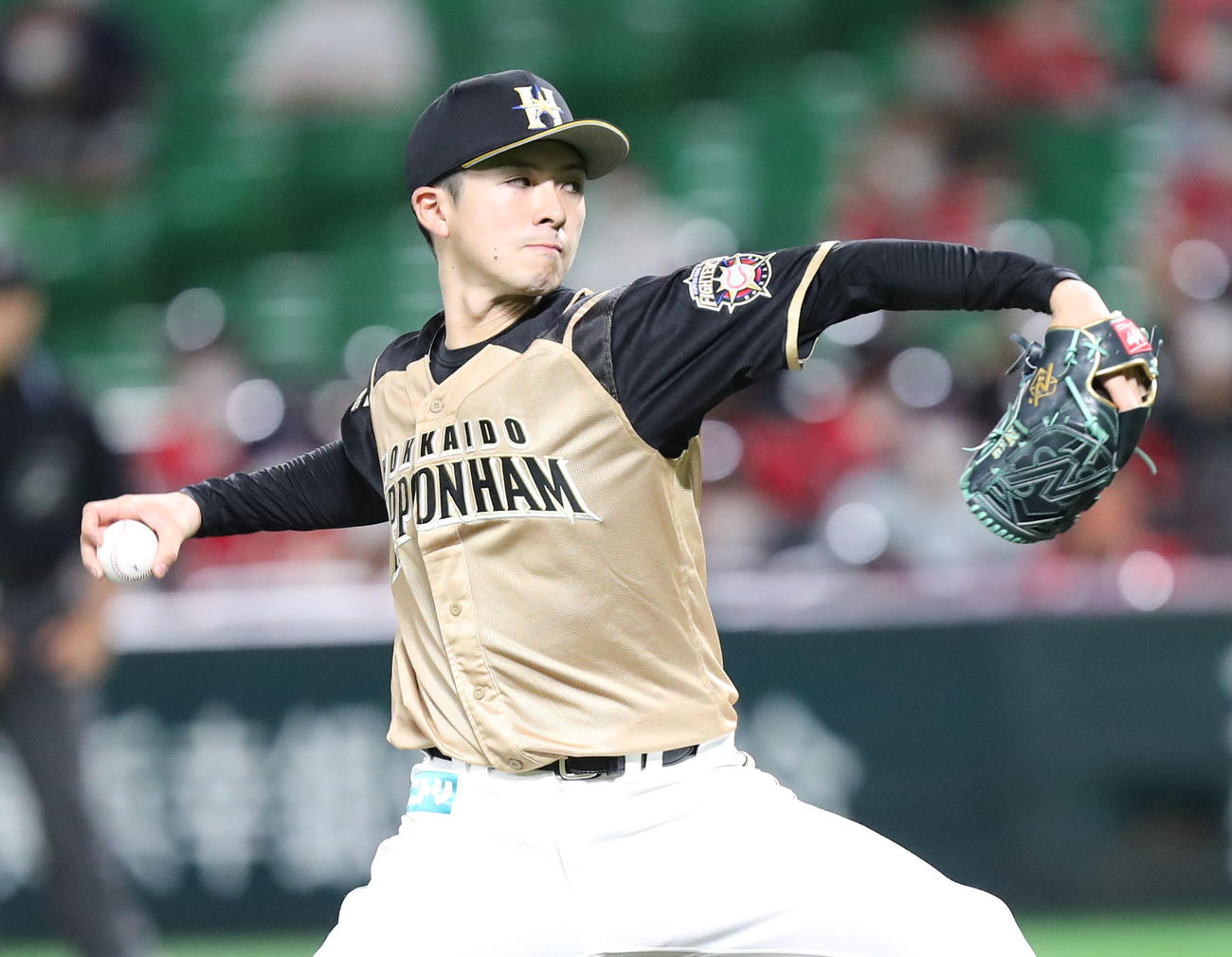 ソフトバンク対日本ハム　先発・上沢直之（撮影・梅根麻紀）