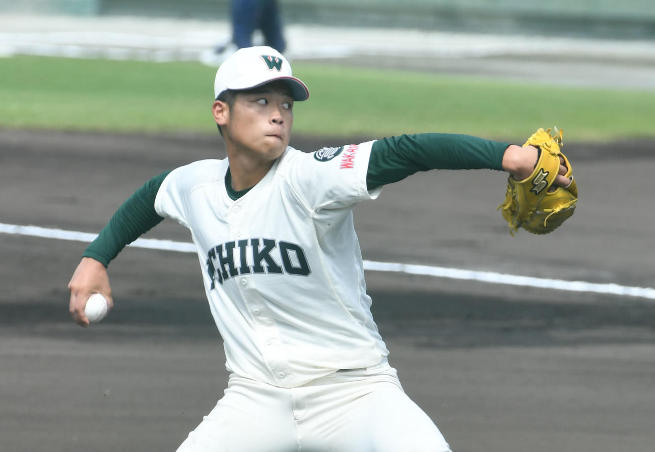 市和歌山・小園健太（2021年7月撮影）