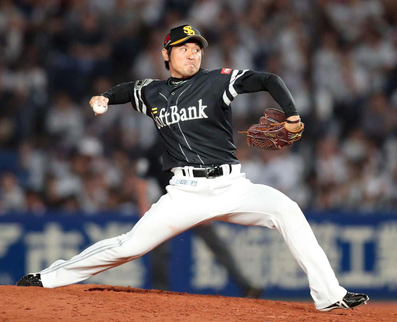 ソフトバンク時代の中田賢一（2018年10月7日撮影）