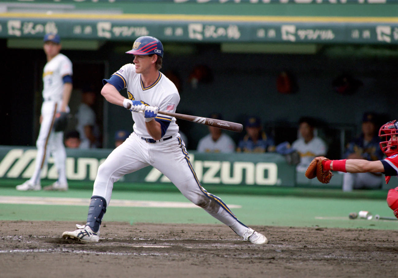 野手の連続無安打記録を持つオリックス・トーベ＝93年5月