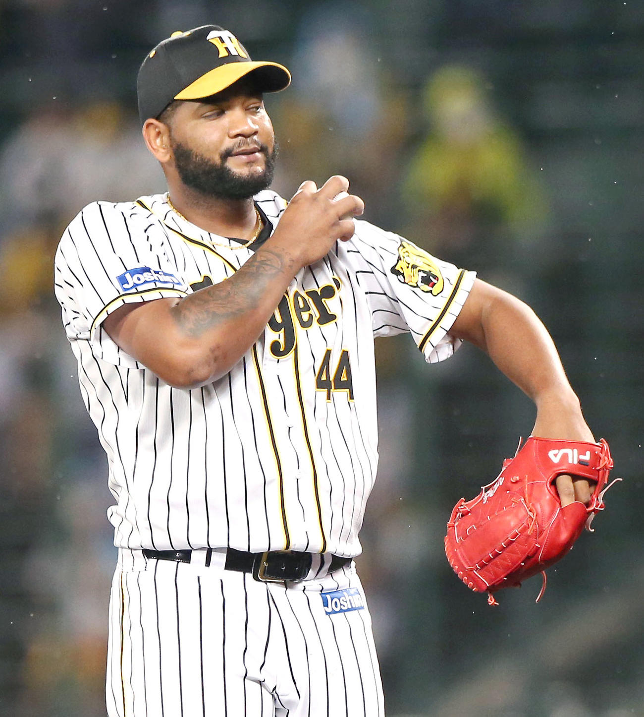 阪神対広島　9回に登板する阪神アルカンタラ（撮影・上山淳一）