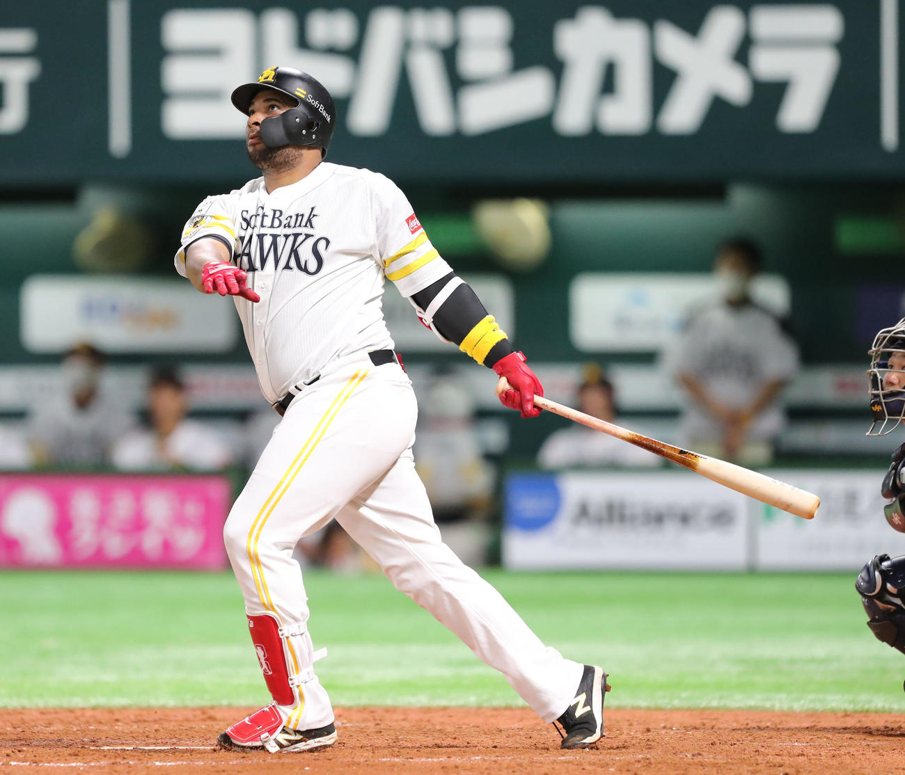 ソフトバンクのバレンティン（21年6月12日撮影）