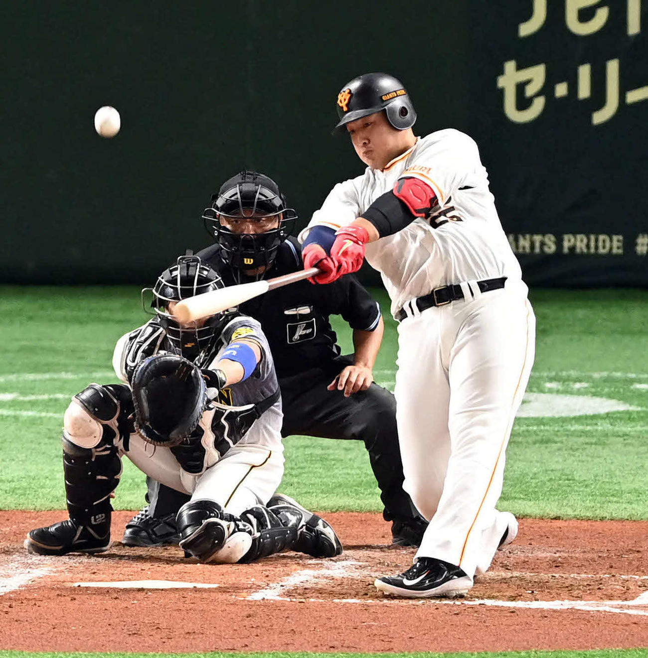 巨人岡本和真（2021年9月24日撮影）