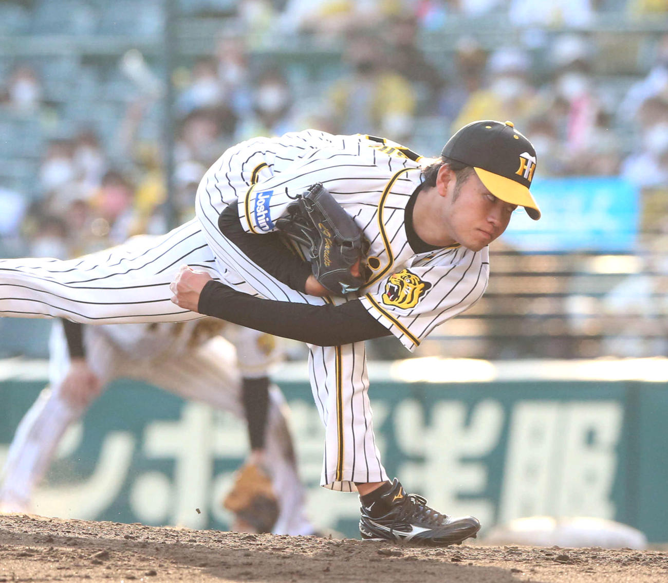 阪神対中日　2試合連続完封勝利を挙げた高橋（撮影・上山淳一）