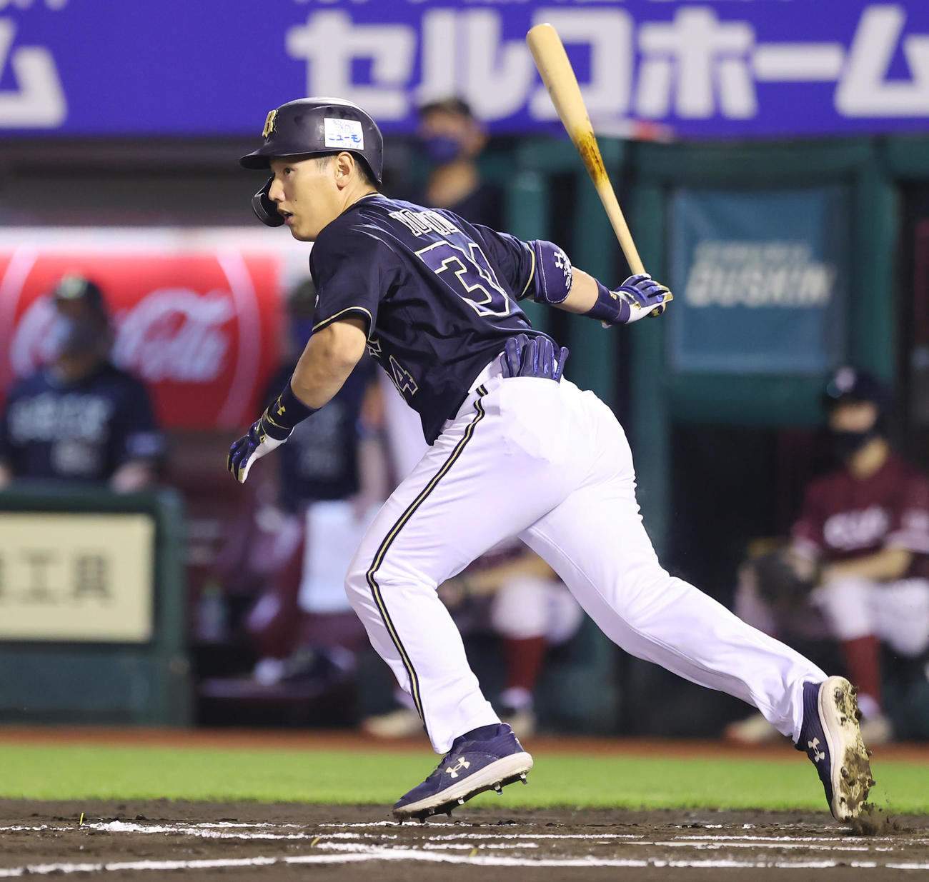 オリックス吉田正尚（2021年8月25日撮影）