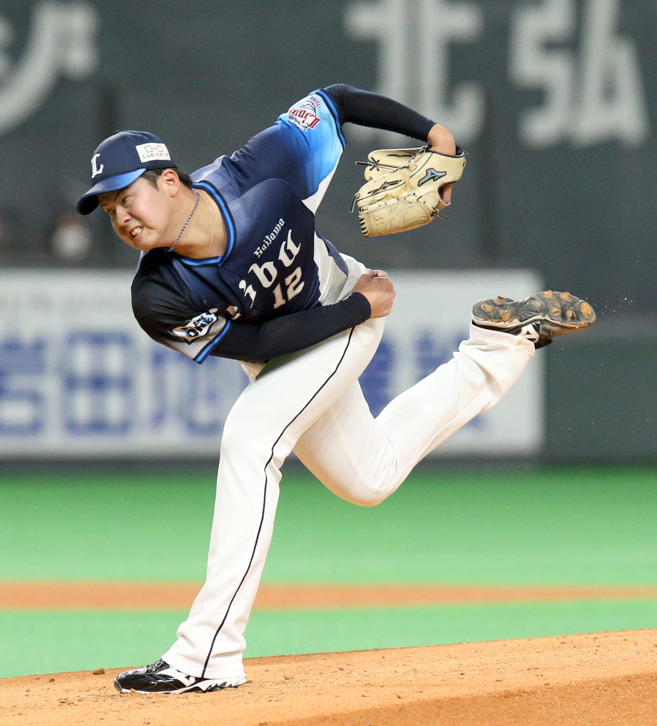 日本ハム対西武　西武先発の渡辺（撮影・佐藤翔太）