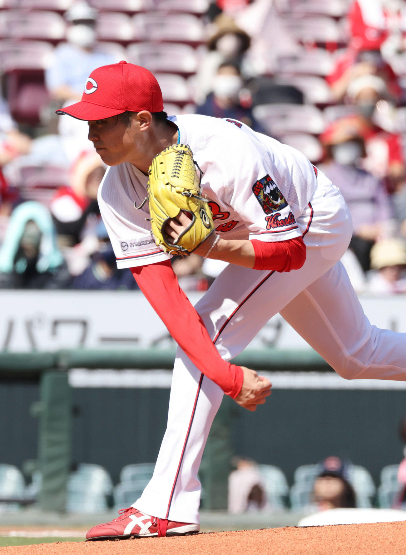広島対ヤクルト　広島先発の森下（撮影・加藤孝規）
