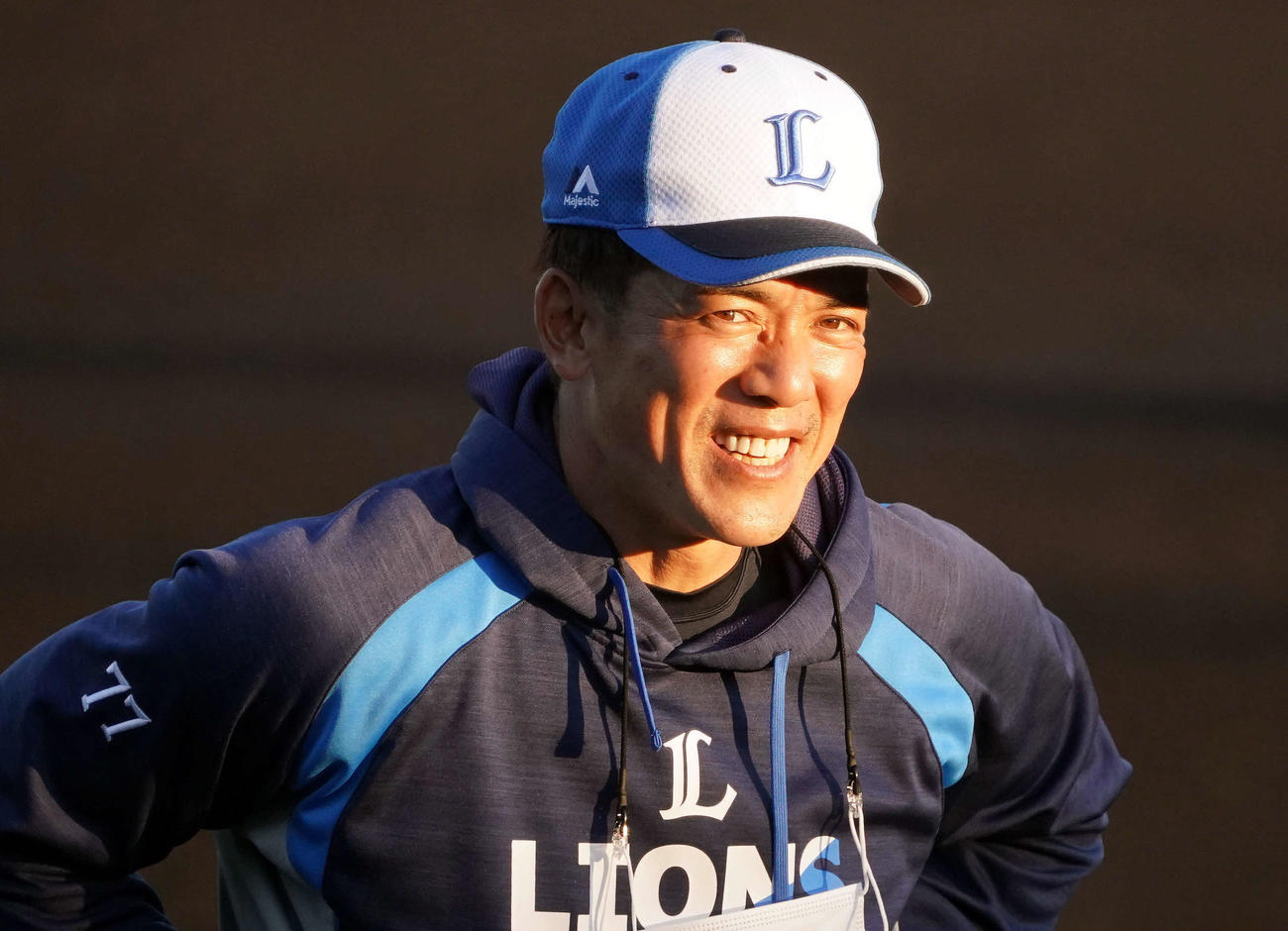 西武松井2軍監督（2021年2月9日撮影）