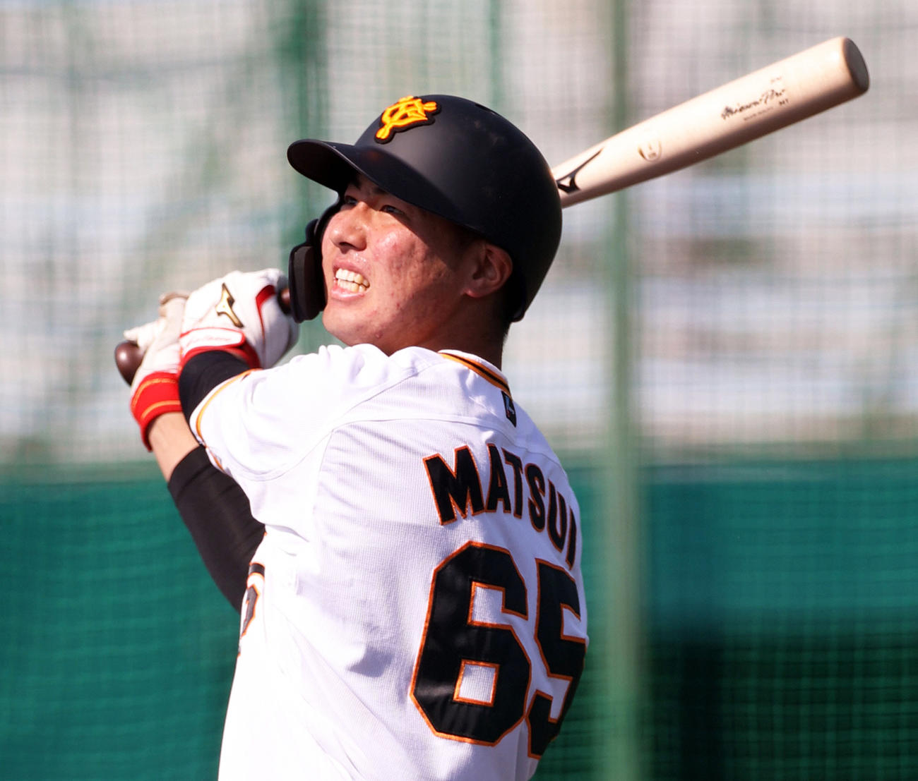 巨人松井義弥（2021年2月撮影）