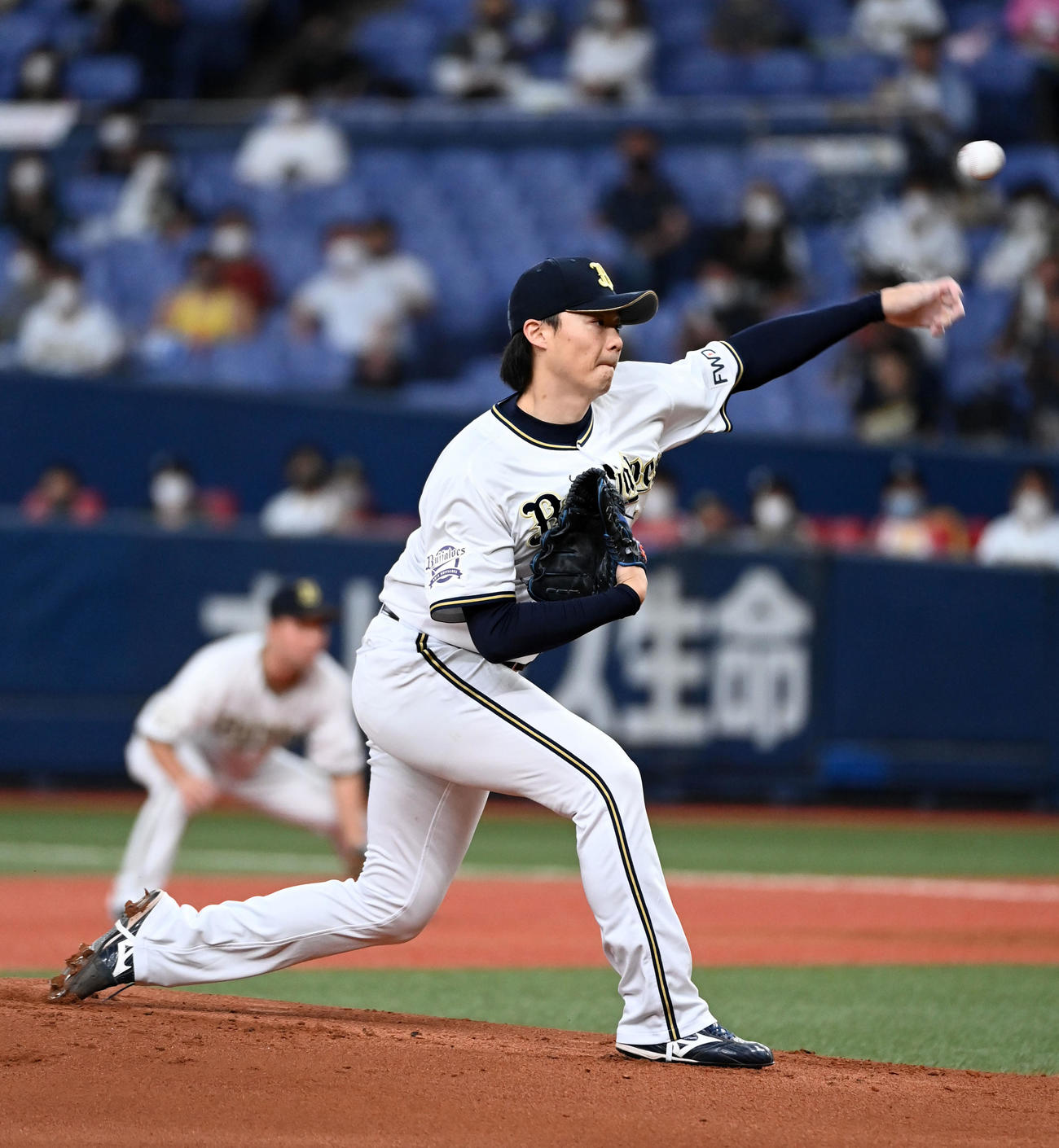 オリックス対日本ハム　オリックス先発の山崎福（撮影・前岡正明）